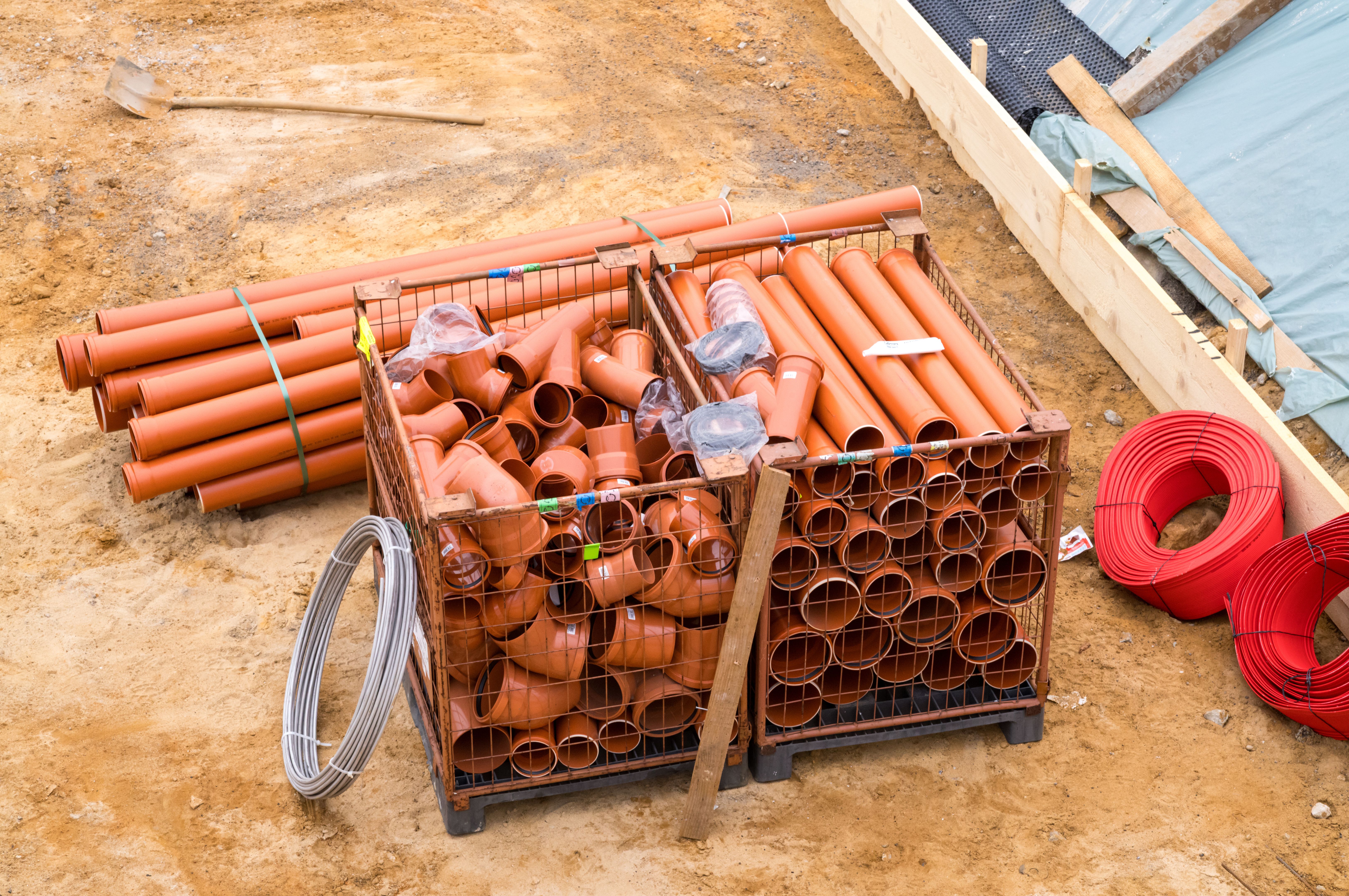 drainage system installation