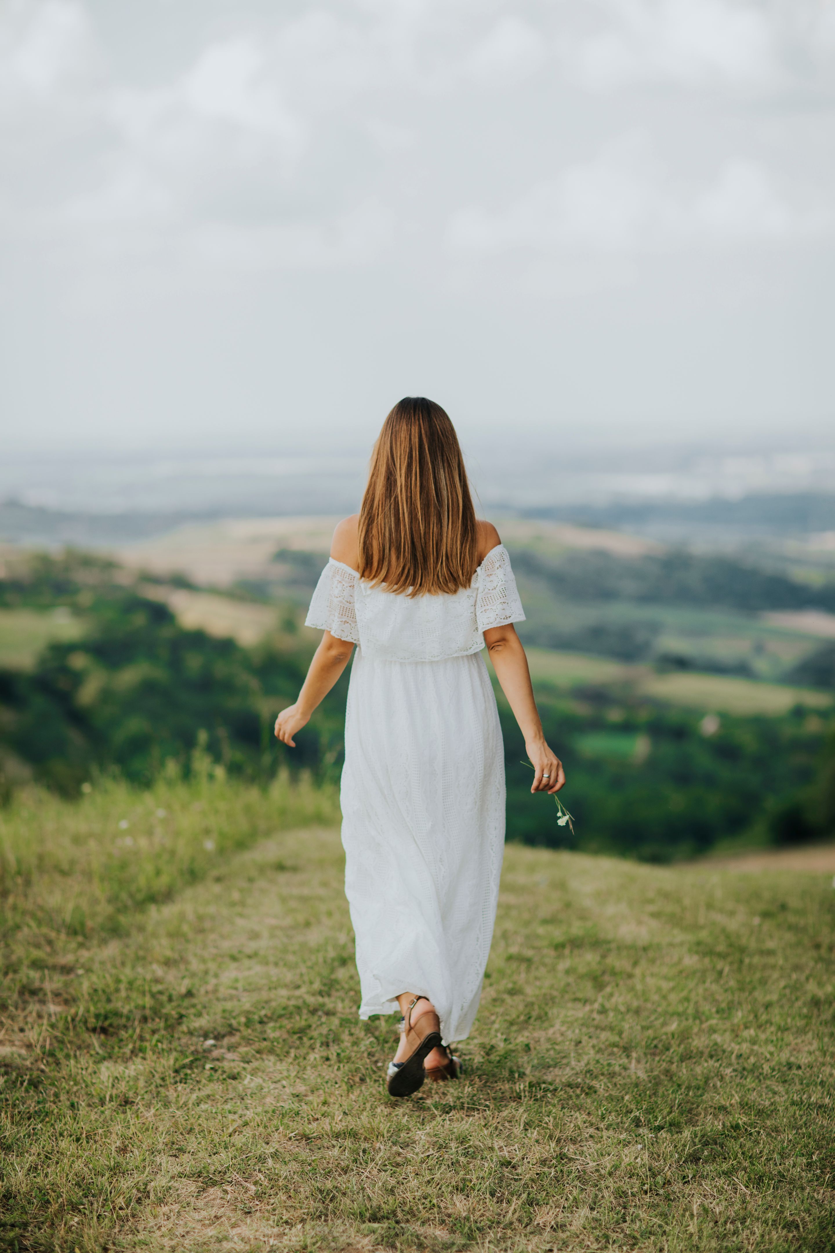 Young woman relaxing outside in nature Young woman relaxing outside in nature