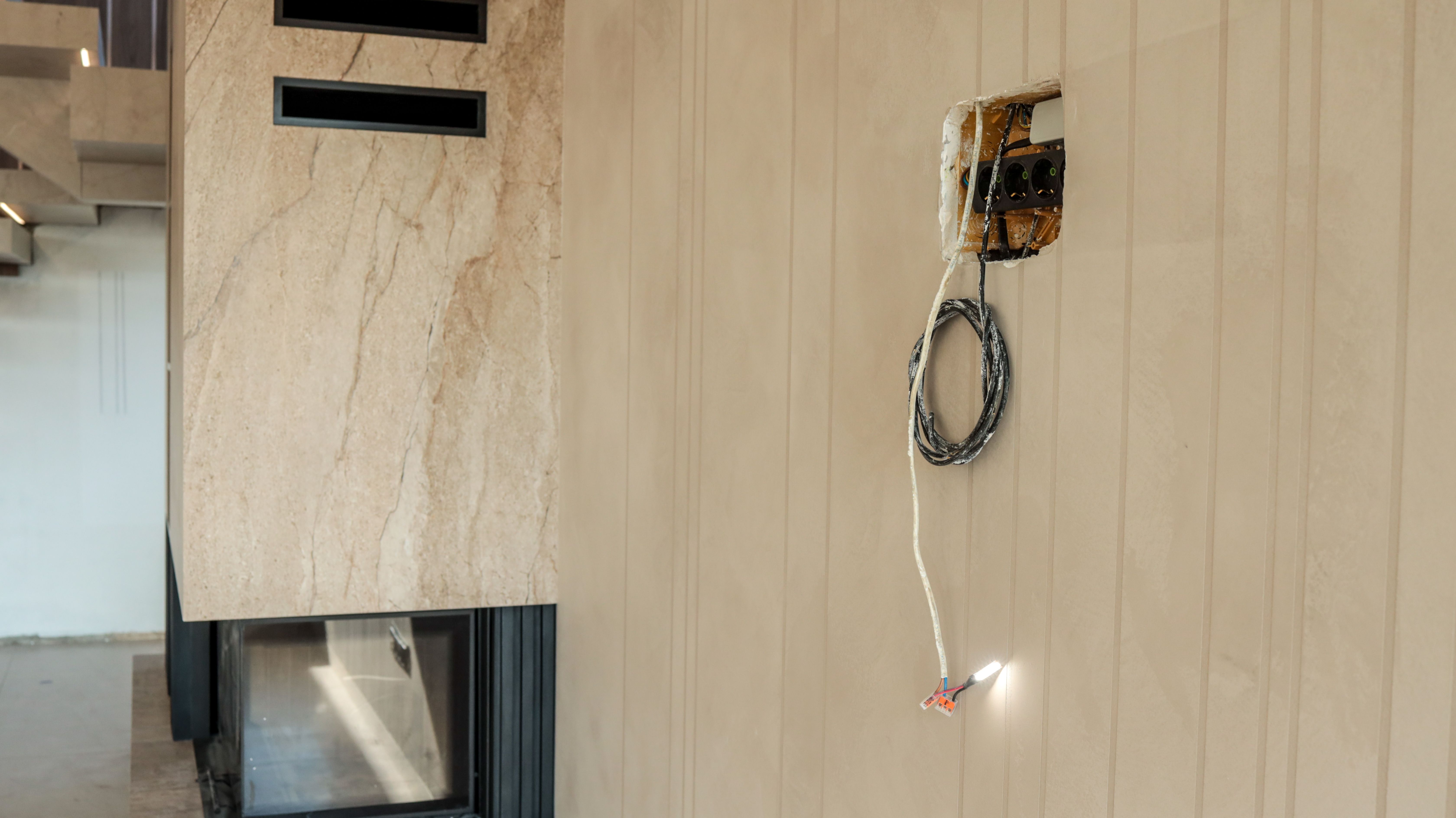 in wall cable management