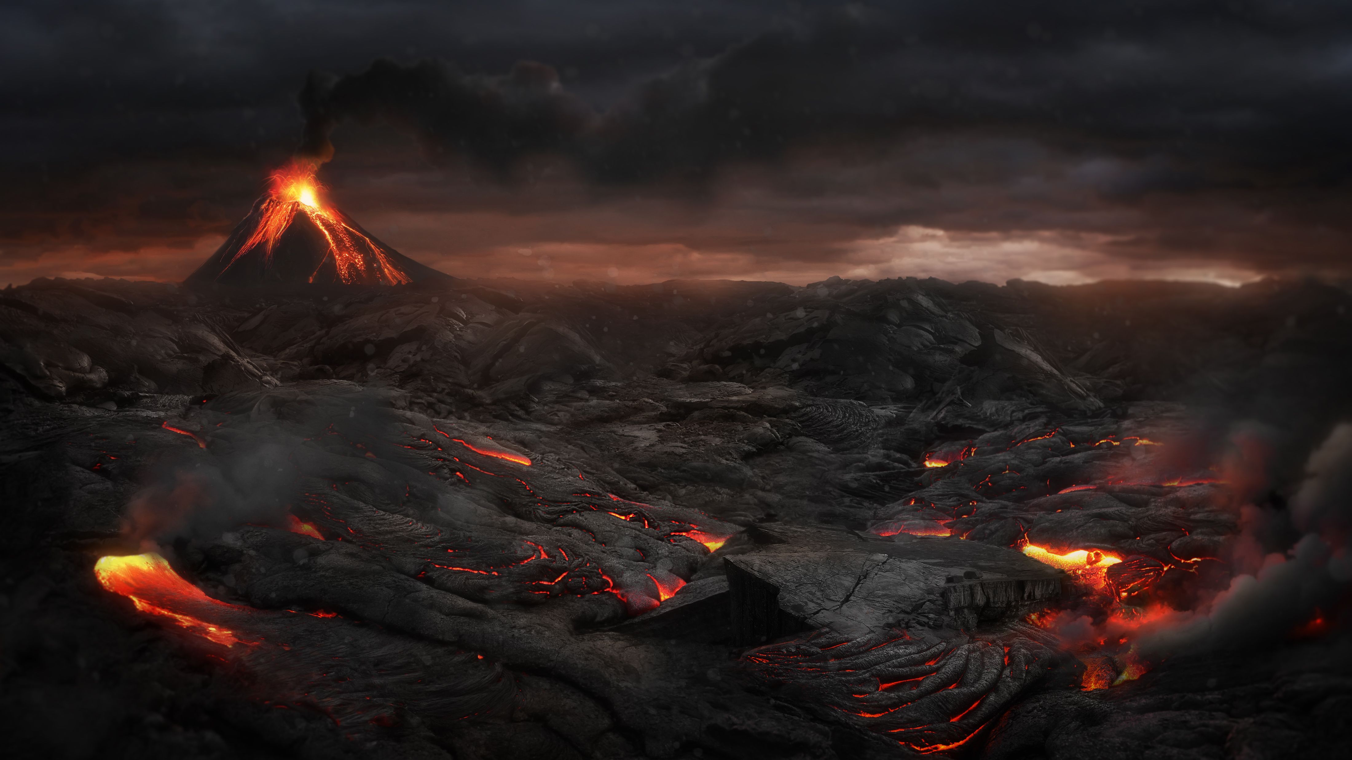 volcanic terrain