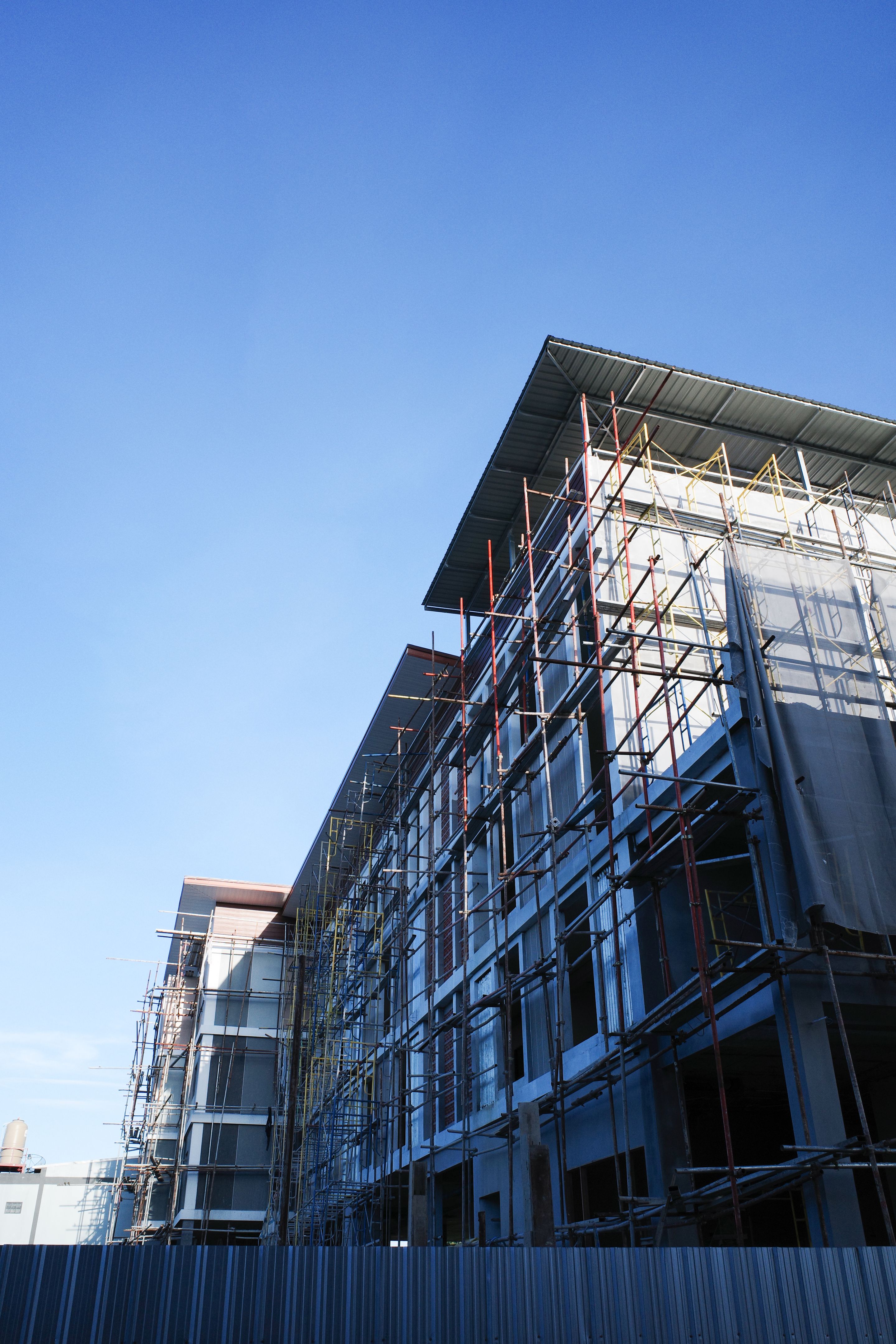 Structure of building construction on sky background. Structure of building construction on sky background.