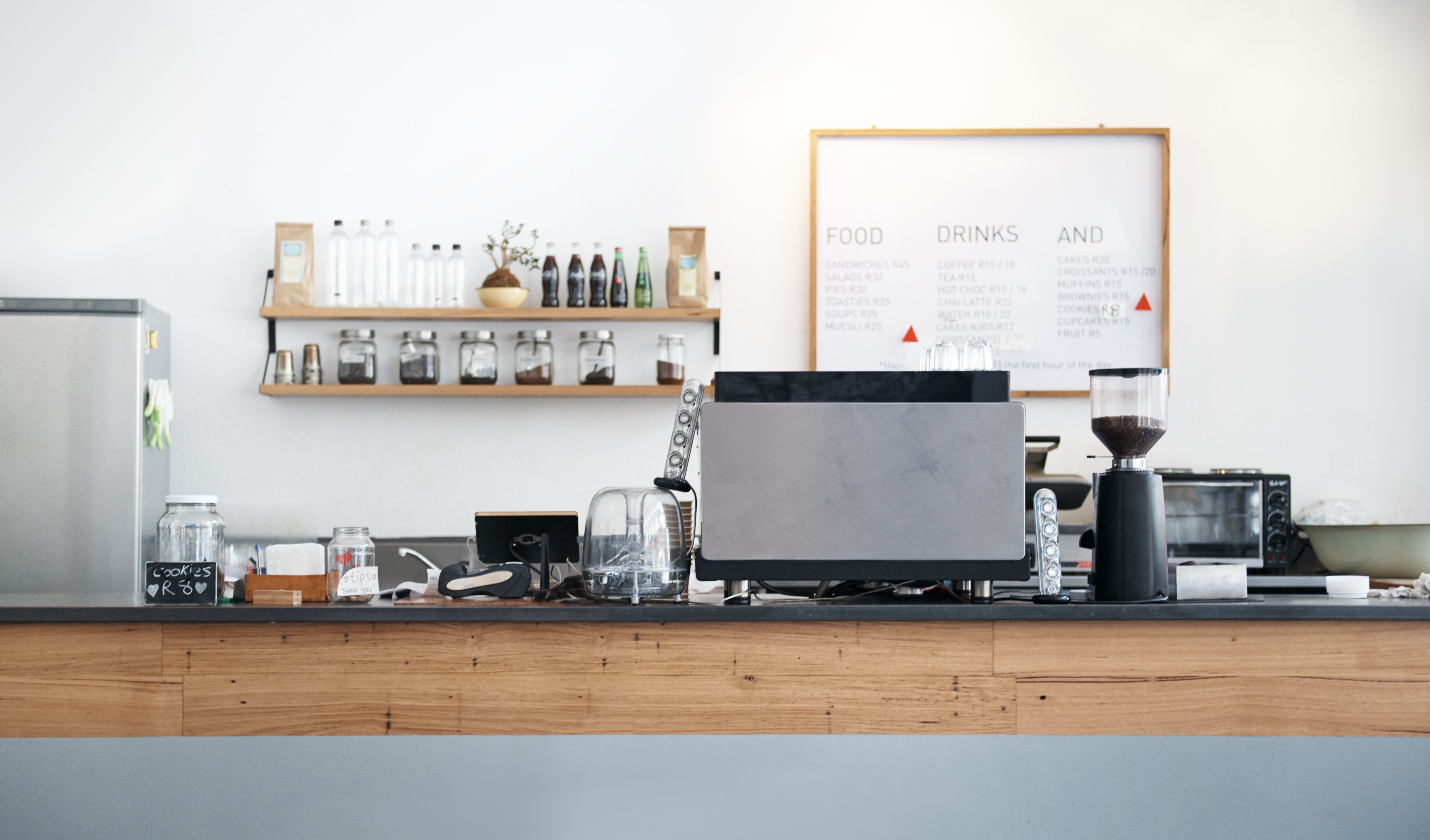 coffee shop workspace