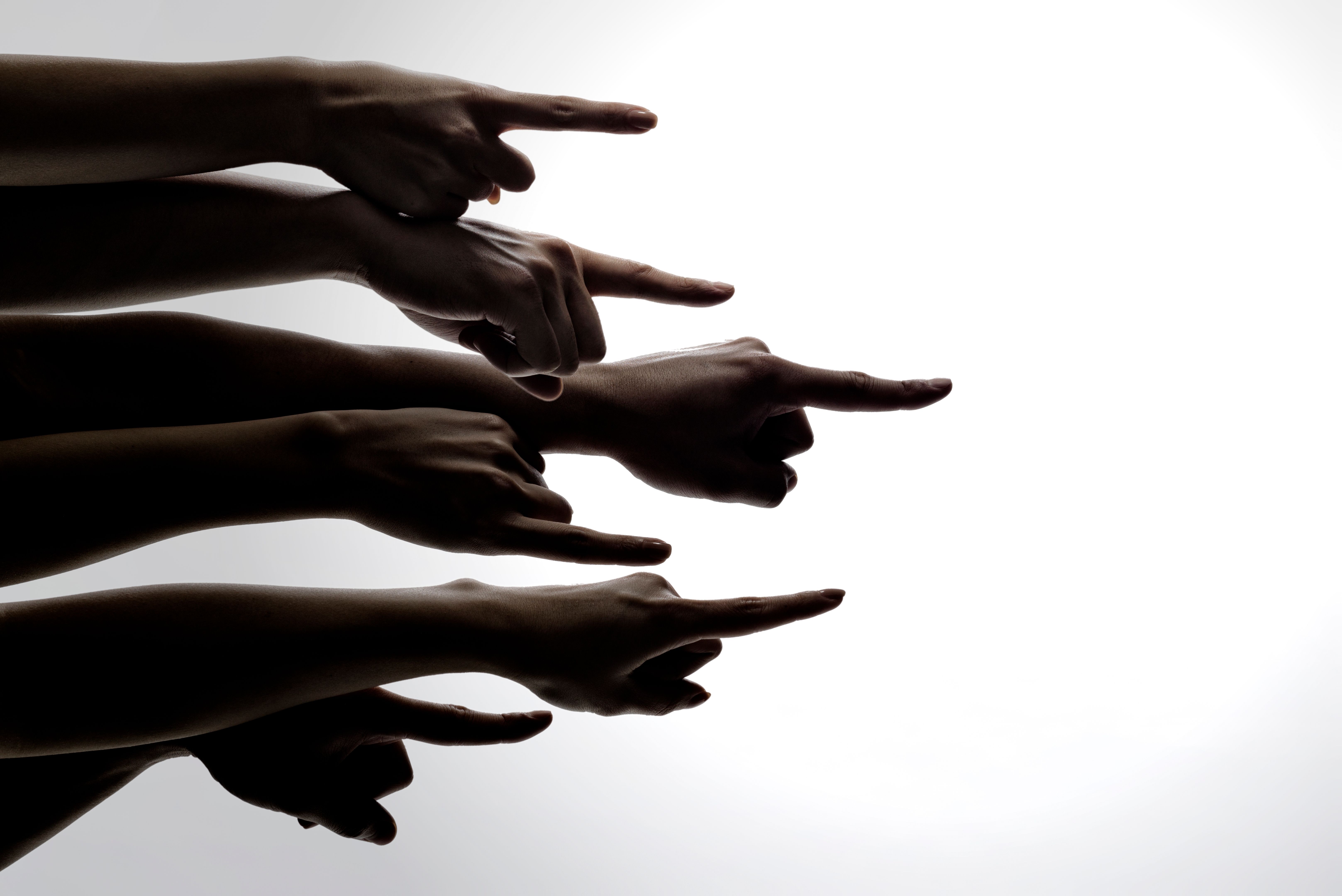 Population pointing in one direction.