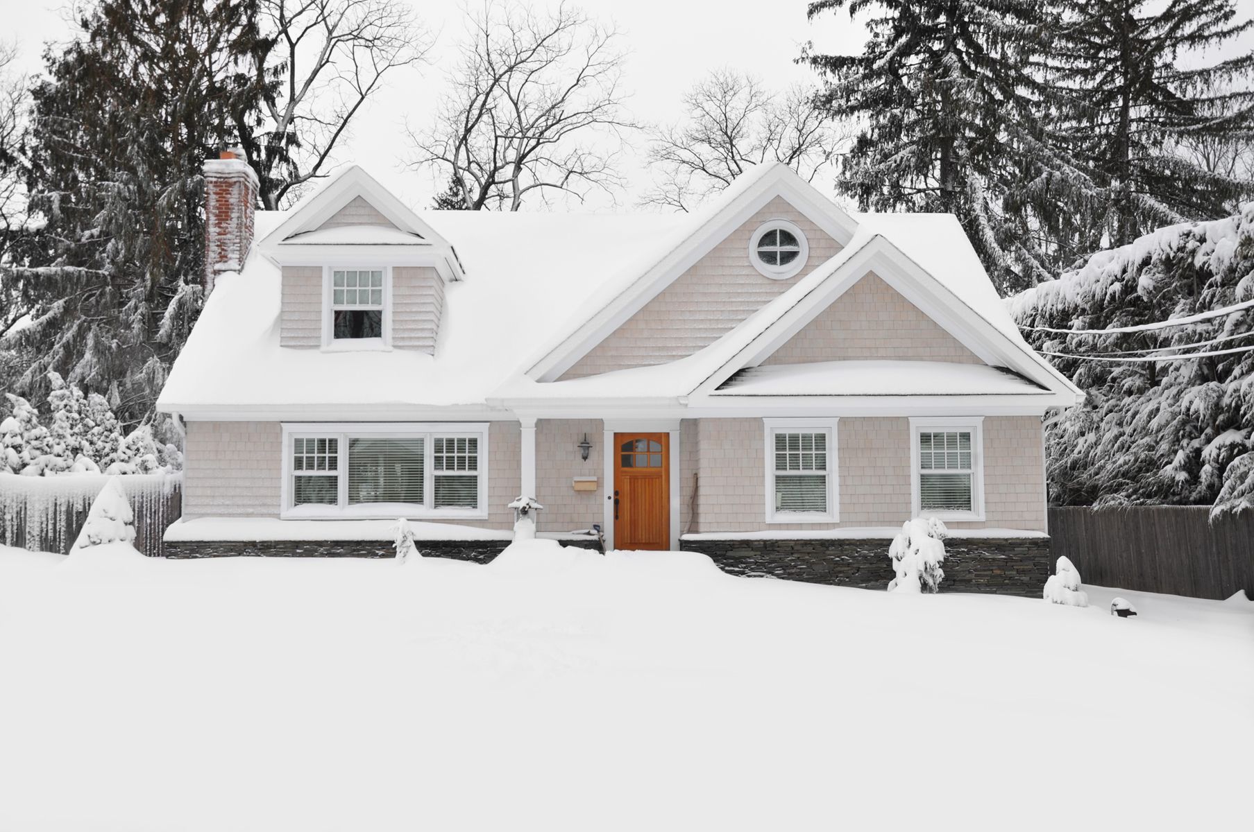 winter home exterior