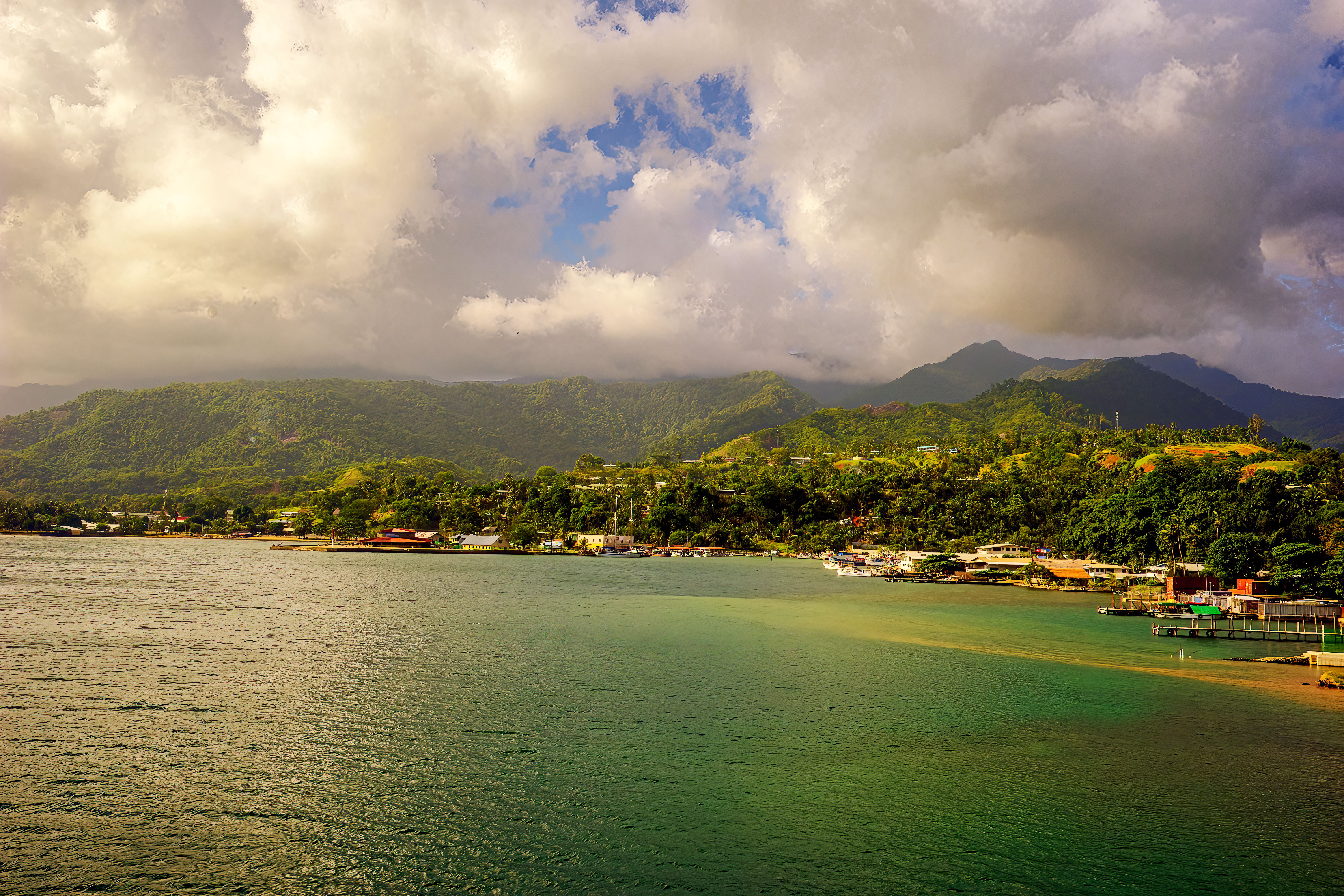 Looking over the Fishing Village of Alotau, Milne Bay, Papua New Guinea