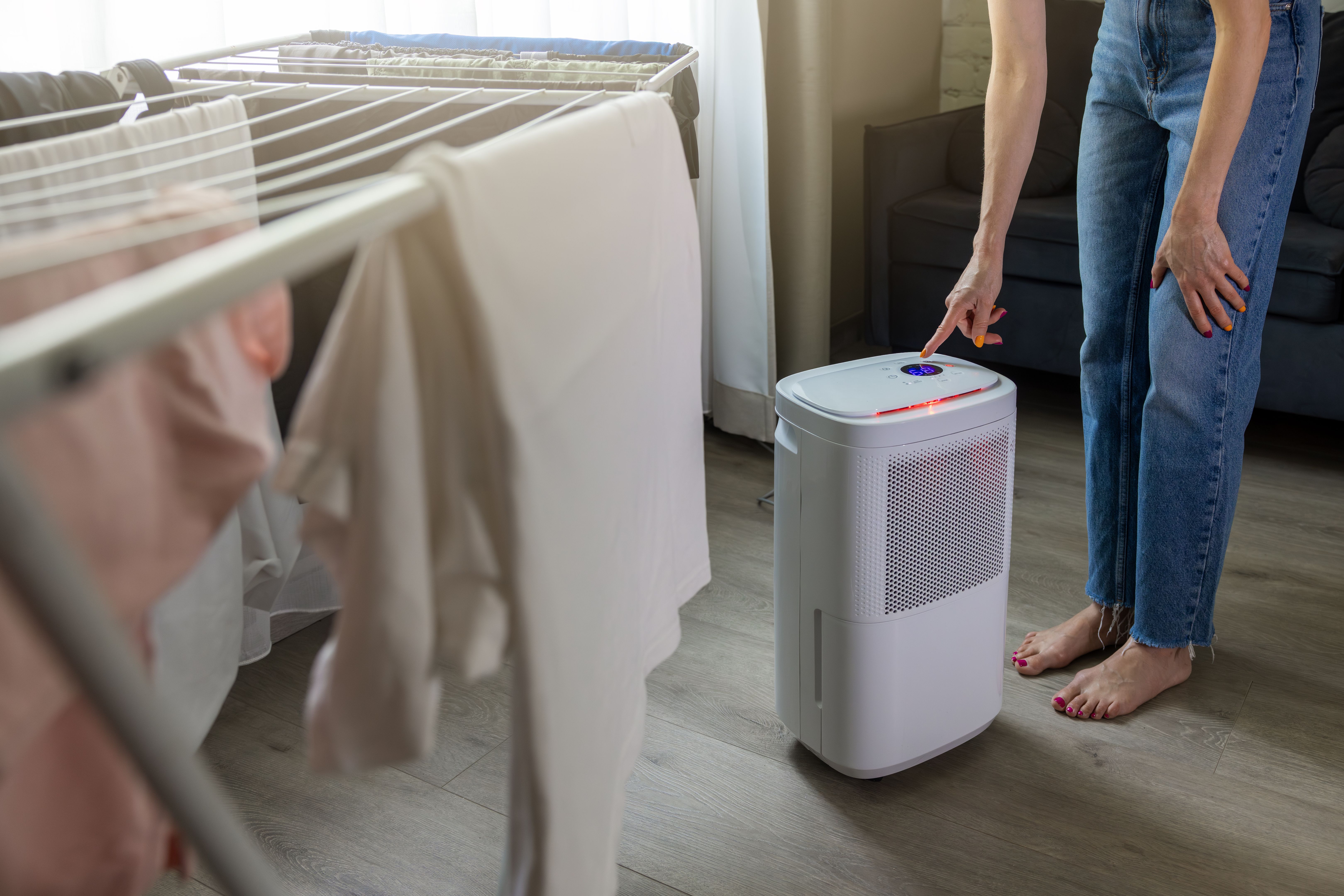 dehumidifier in room