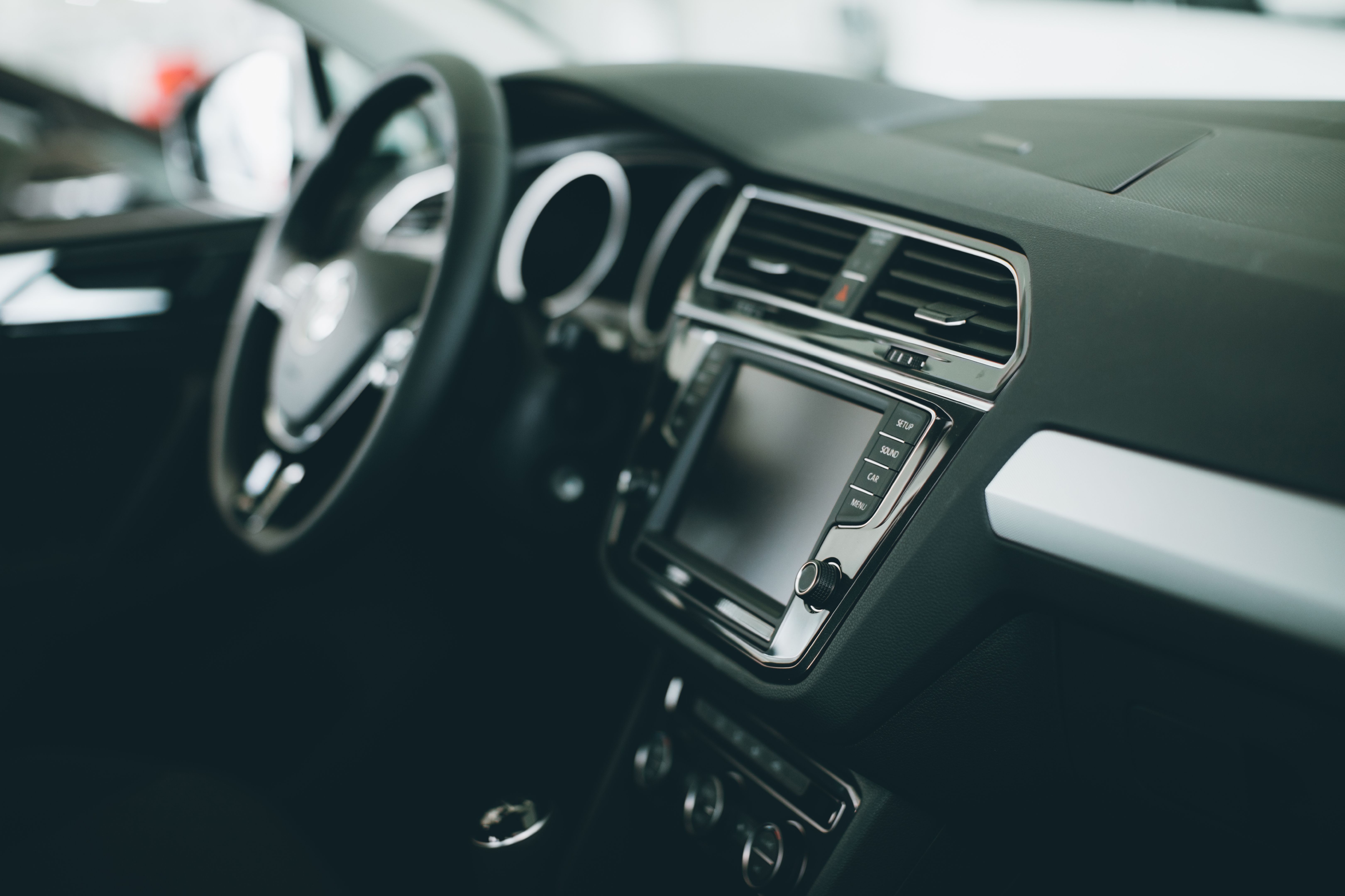 modern car dashboard