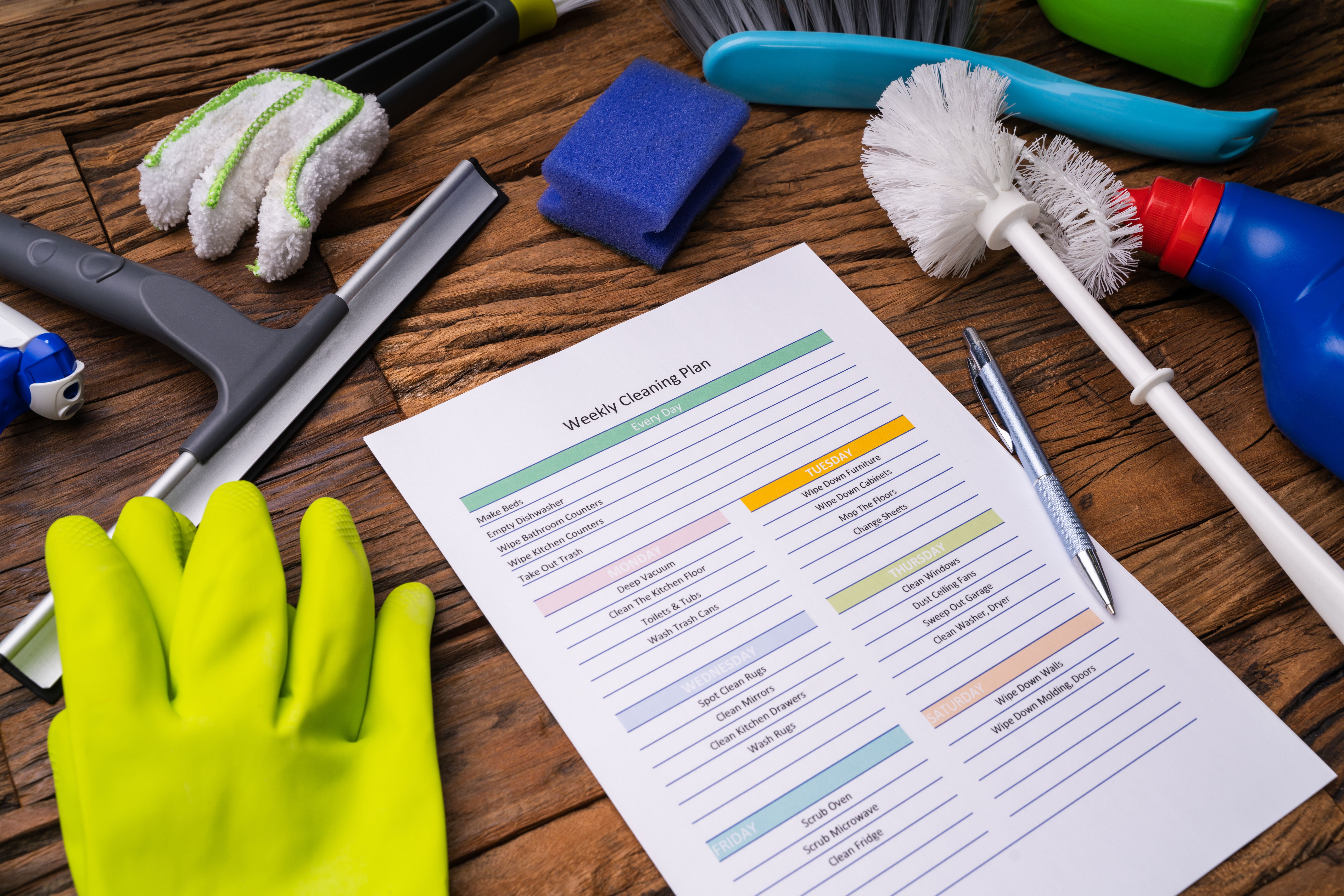 flexible cleaning schedule