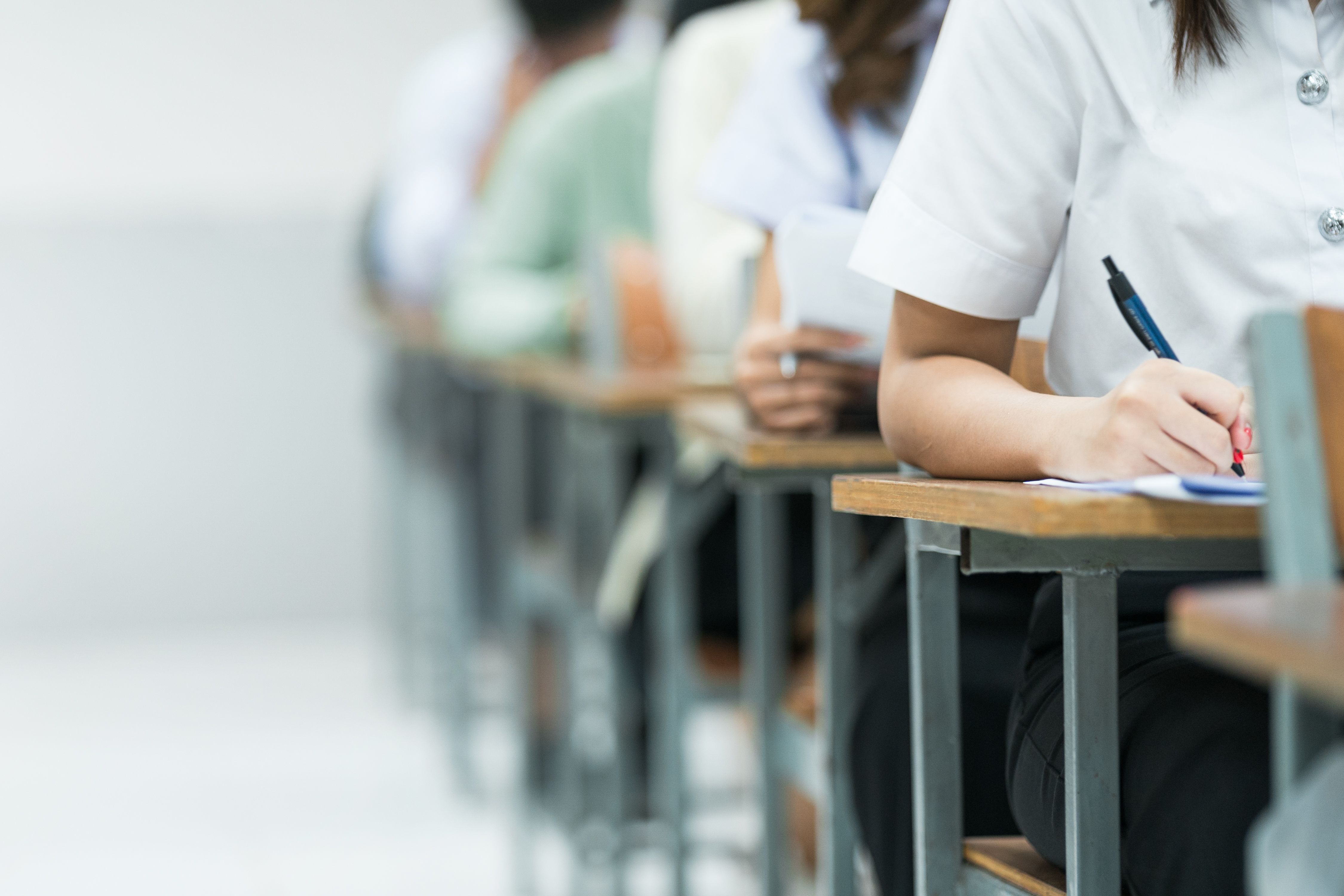 students studying