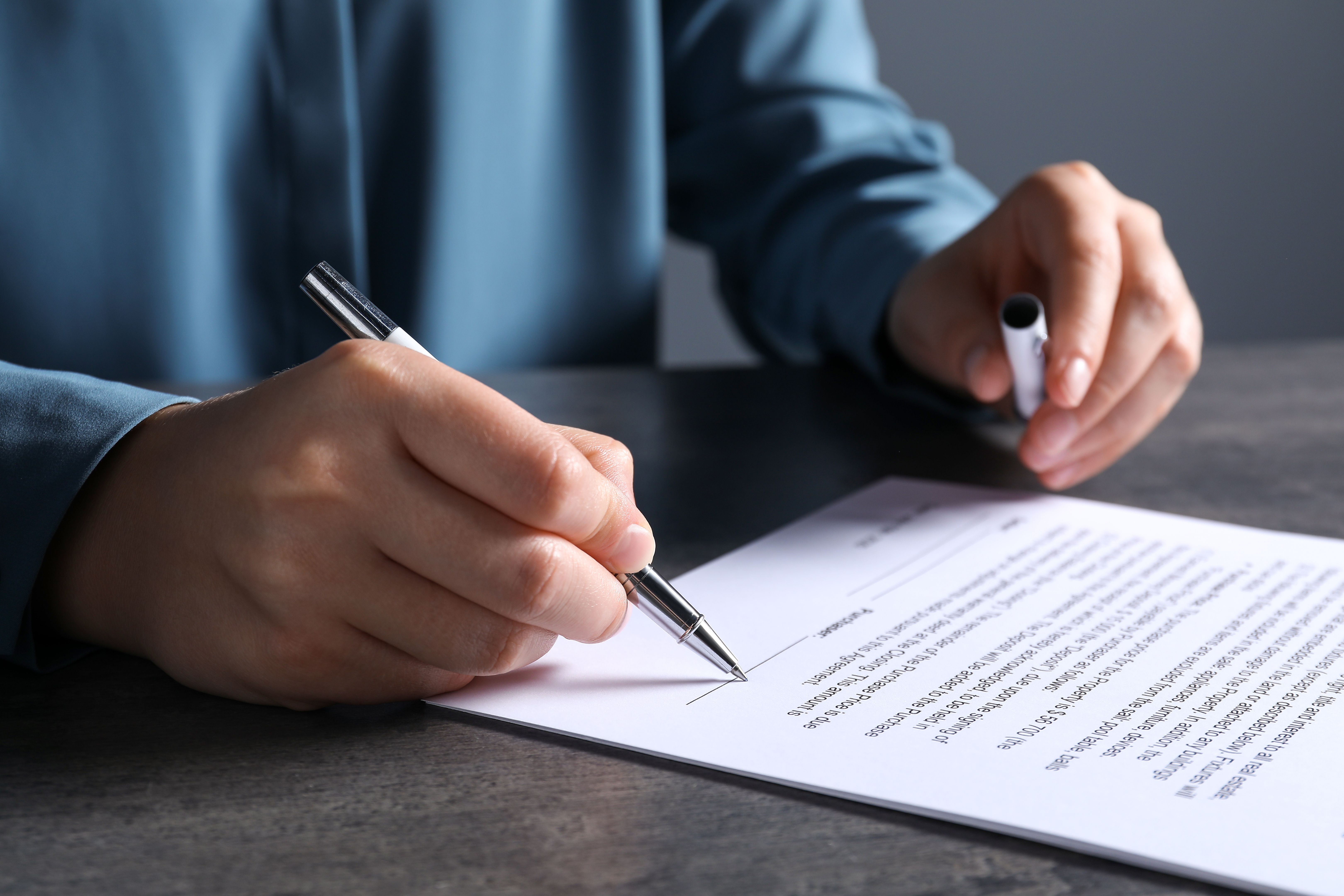 signing documents