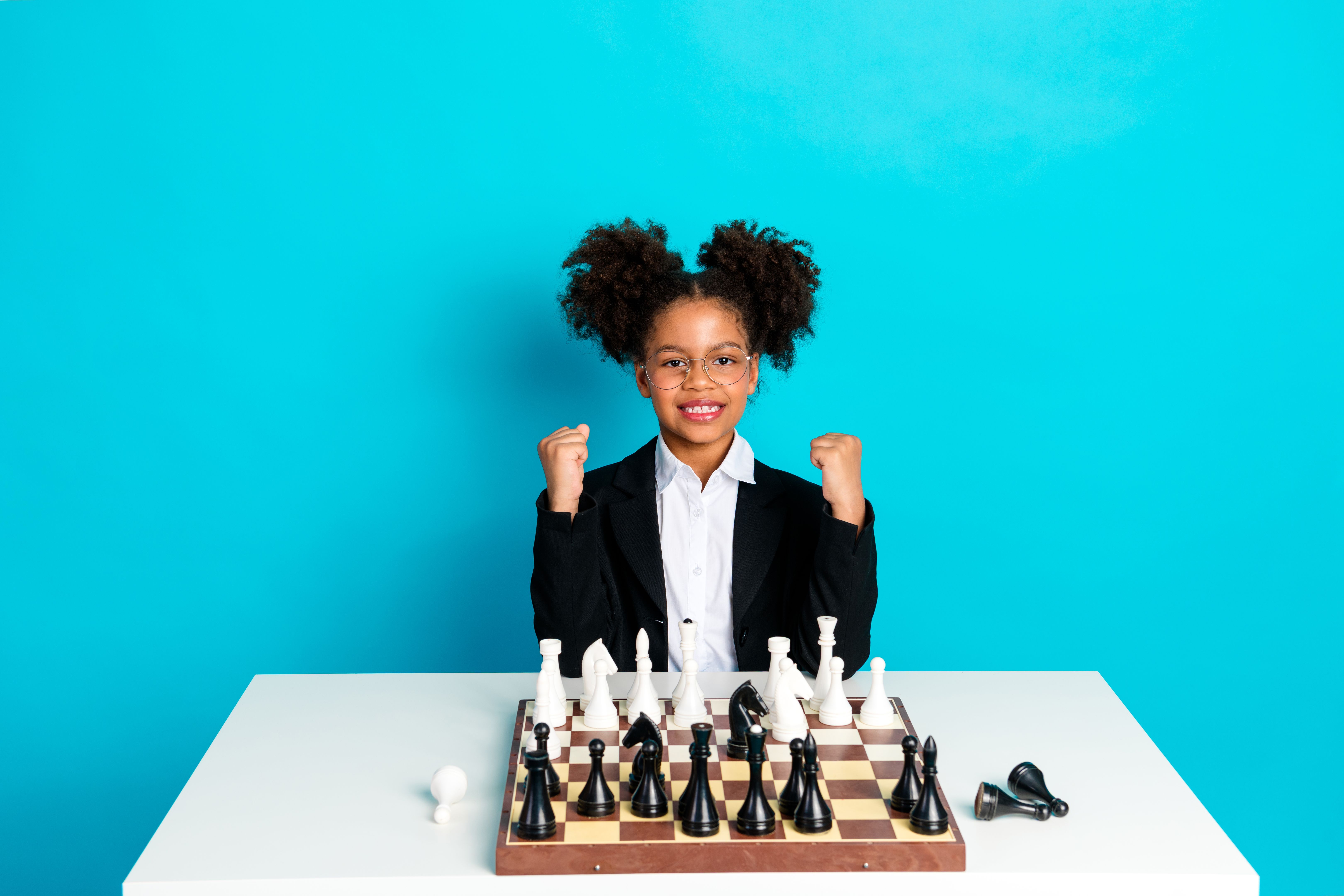 children playing chess