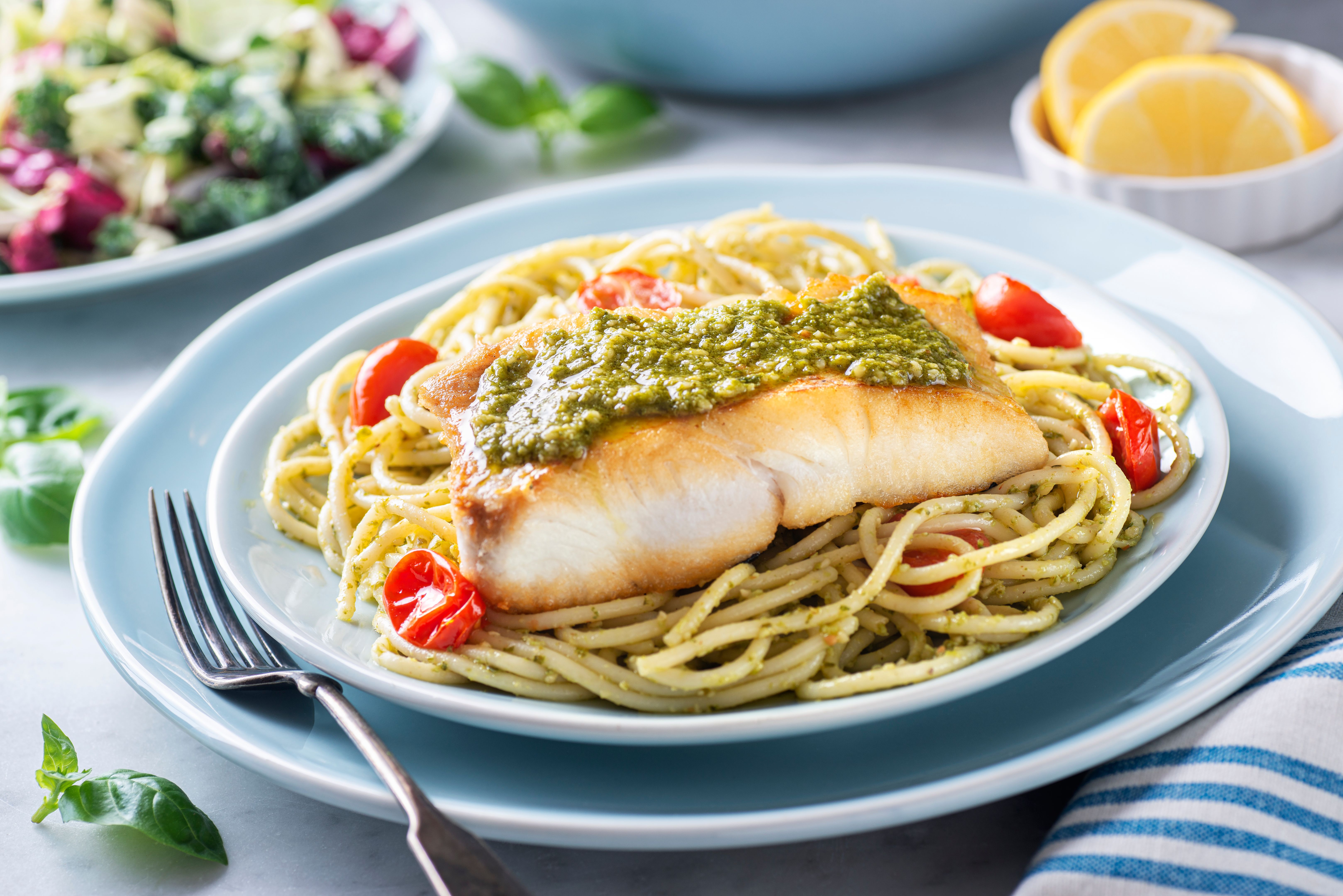halibut pesto