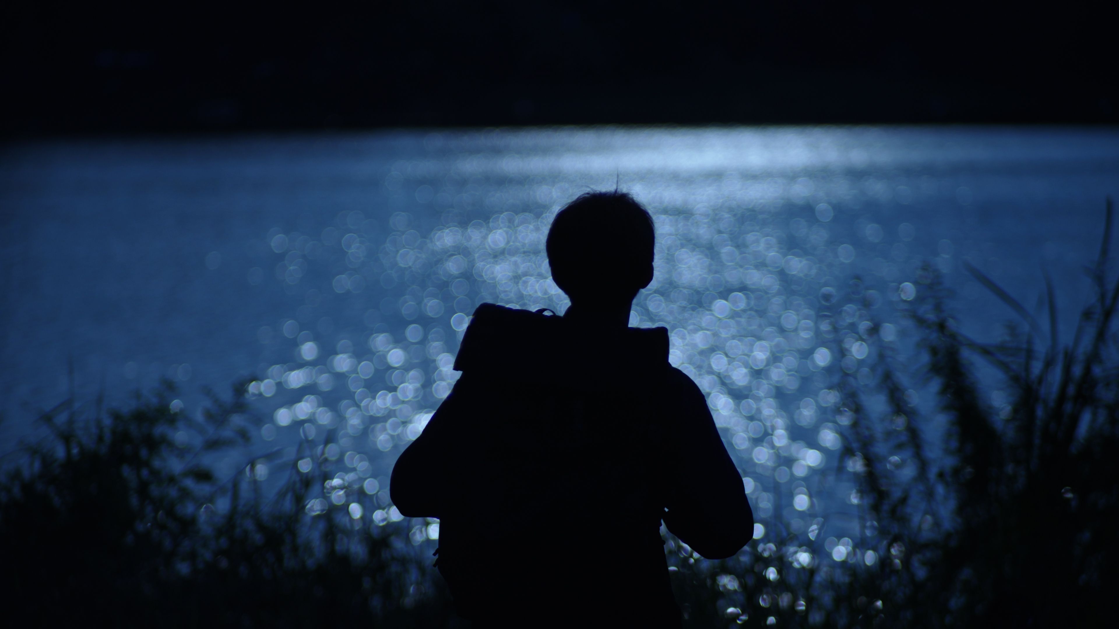 Man enjoy moment while traveling at night.
