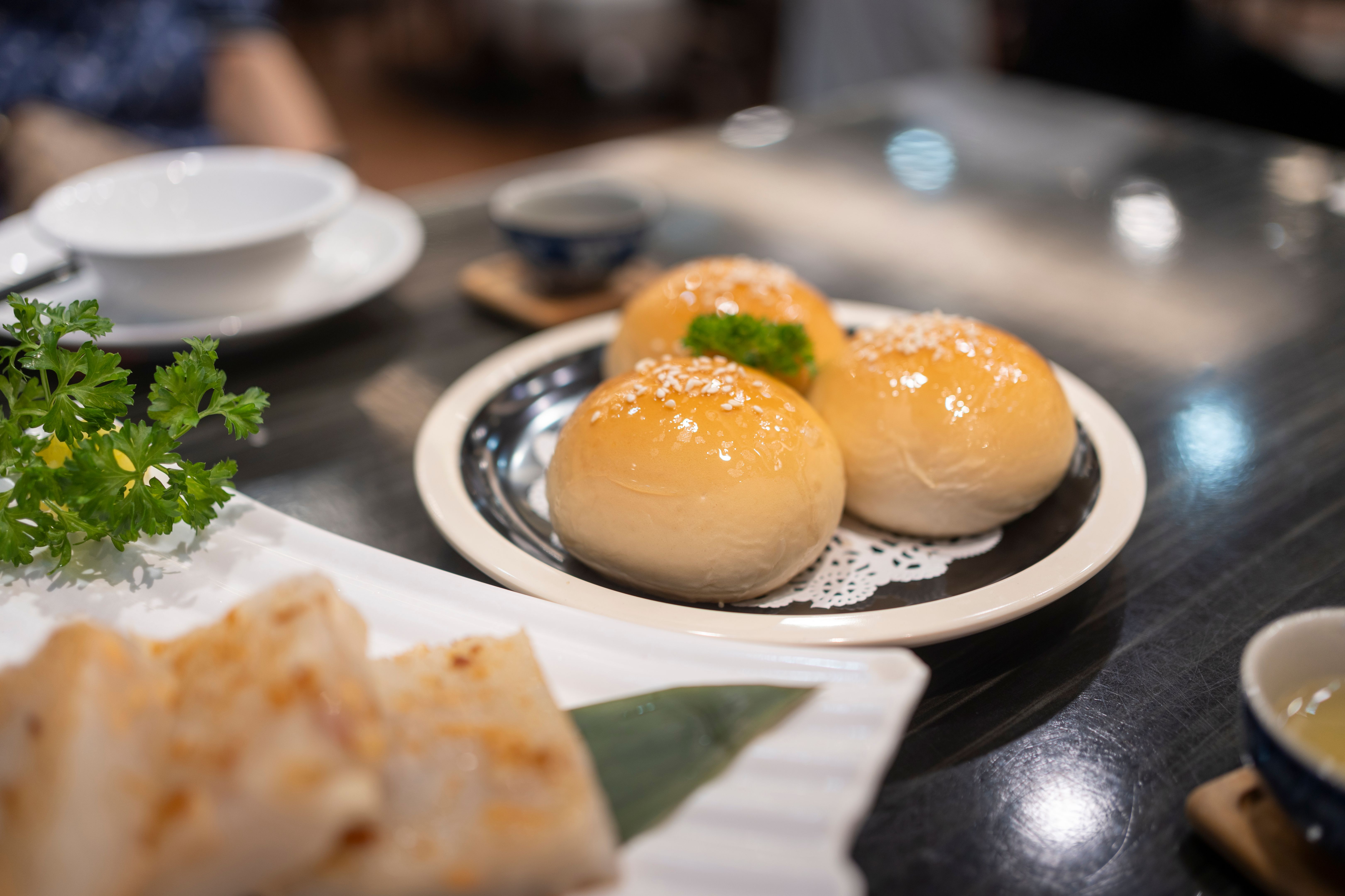 Dum sum Cha Siu Bao in a Cantonese restaurant