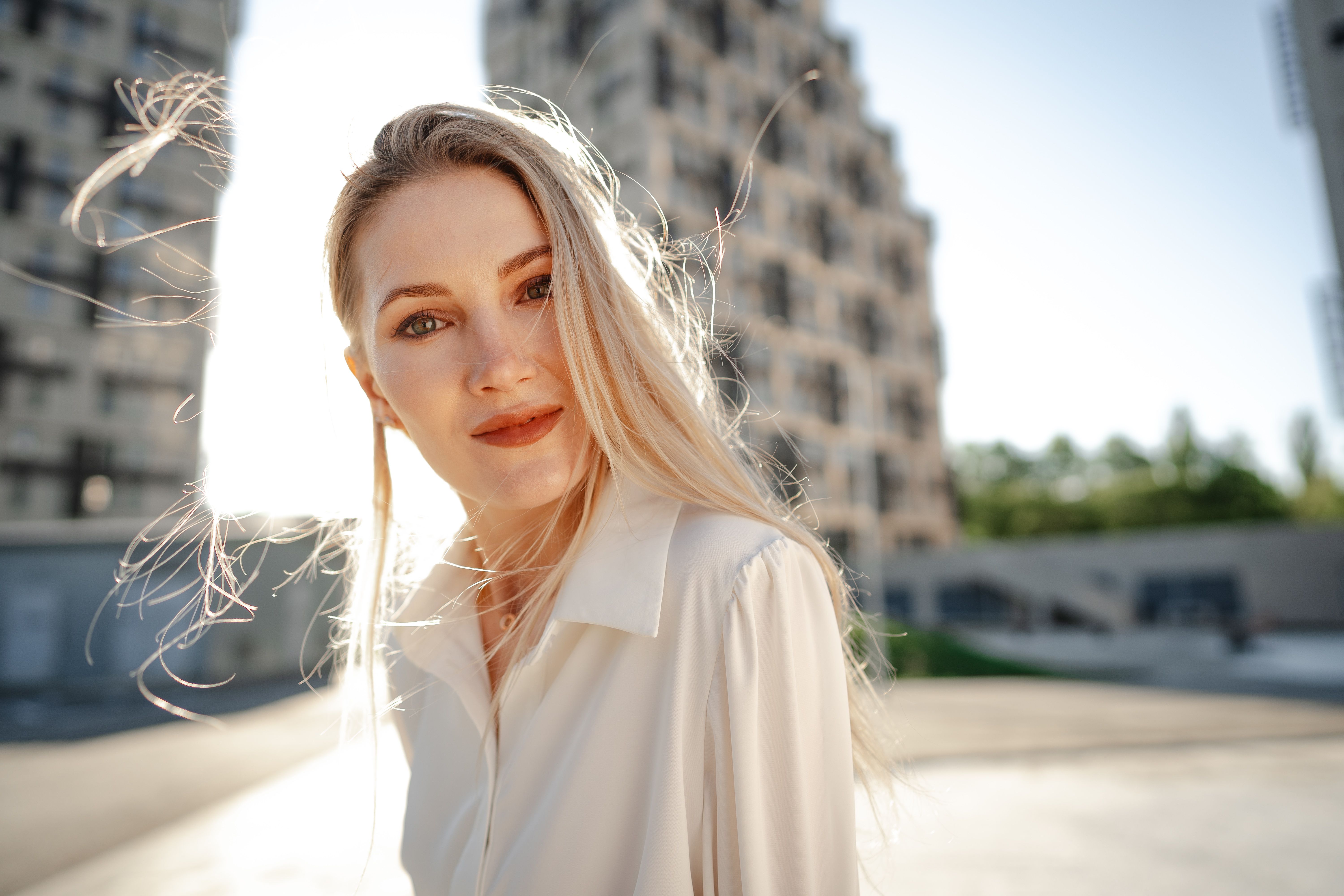 Close up portrait of young businesswoman outdoors Close up portrait of young businesswoman outdoors