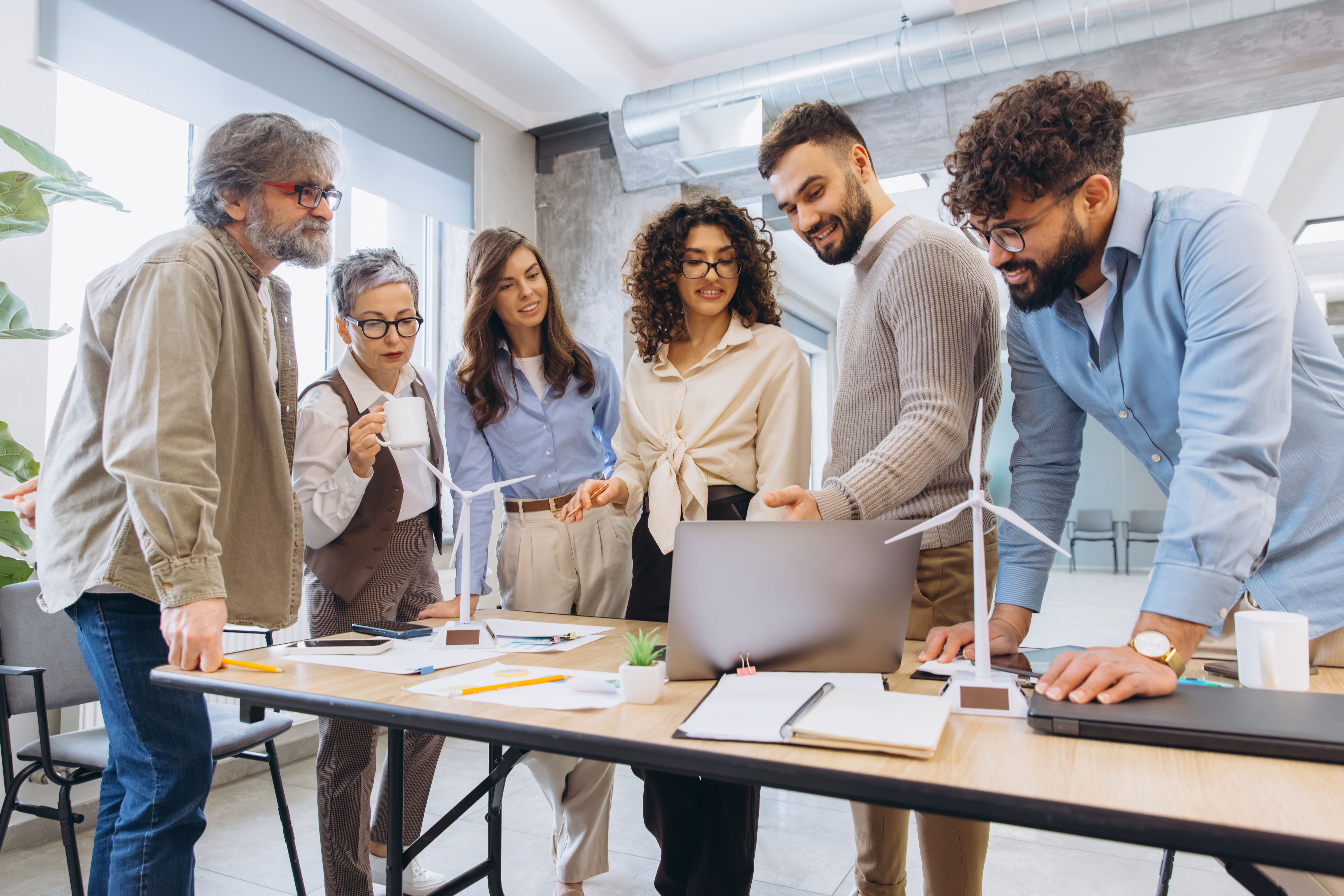 people discussing energy strategies