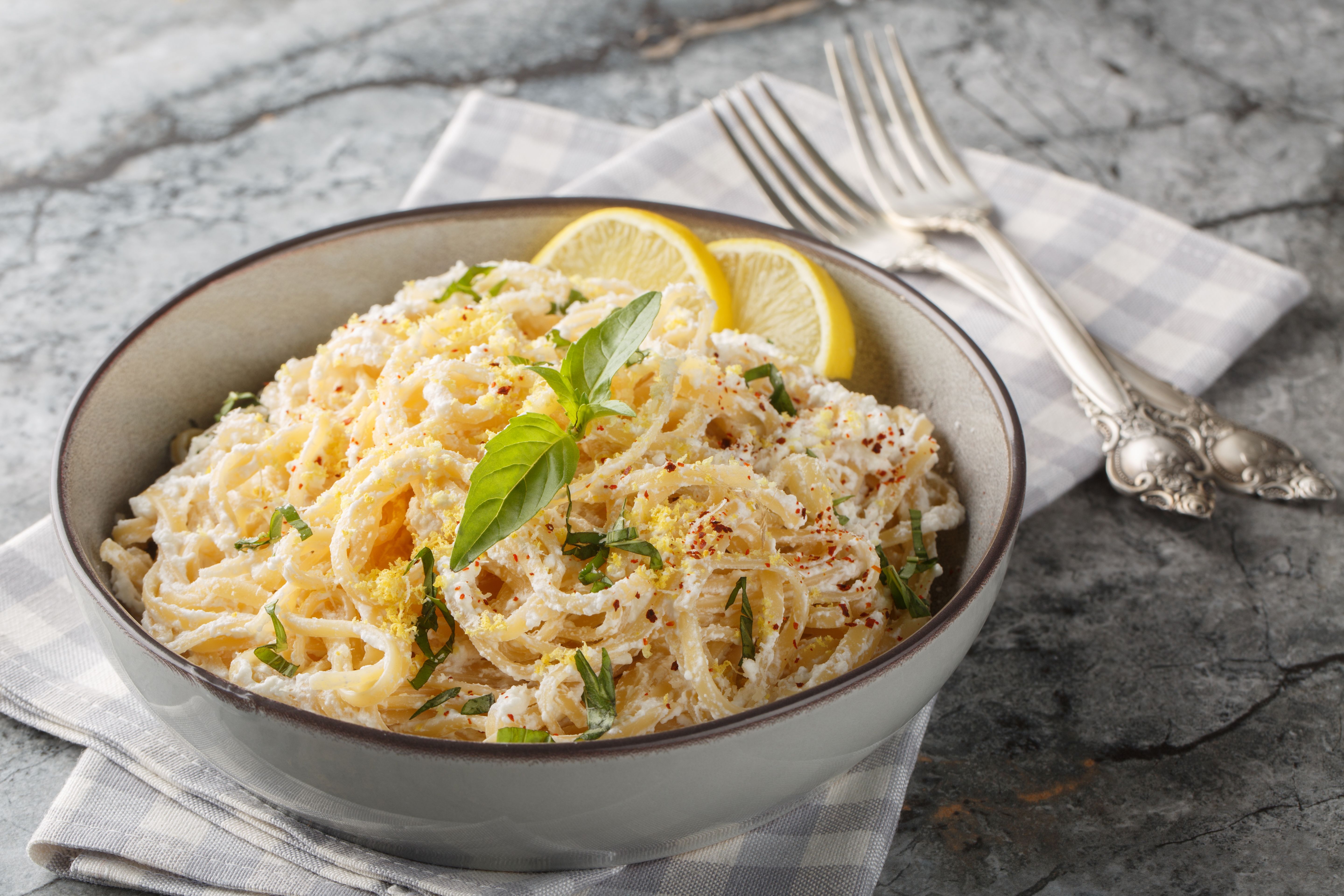 asparagus lemon pasta