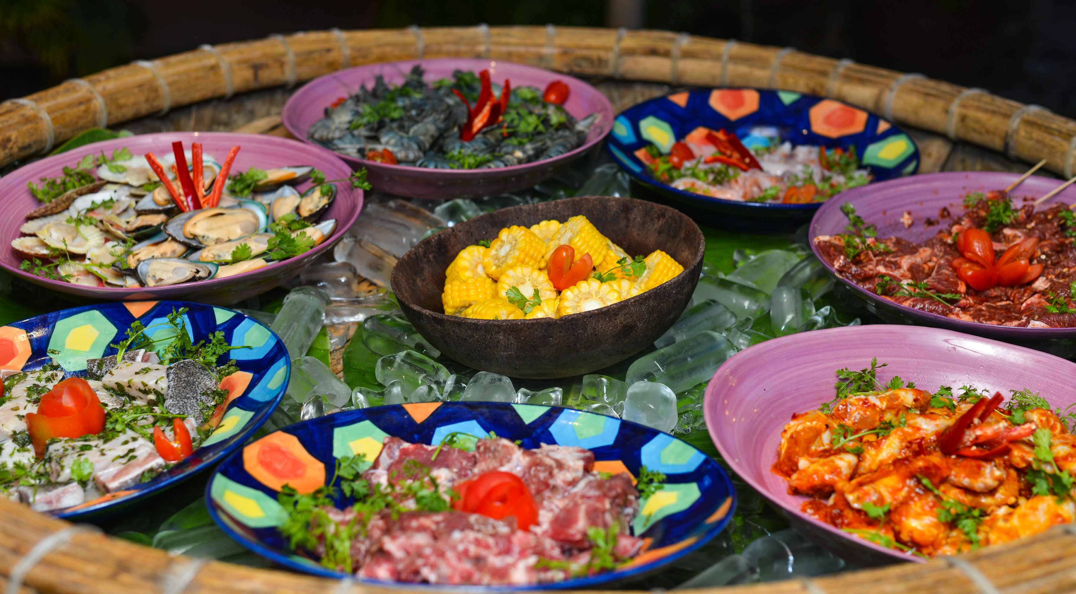 BBQ buffet for dinner