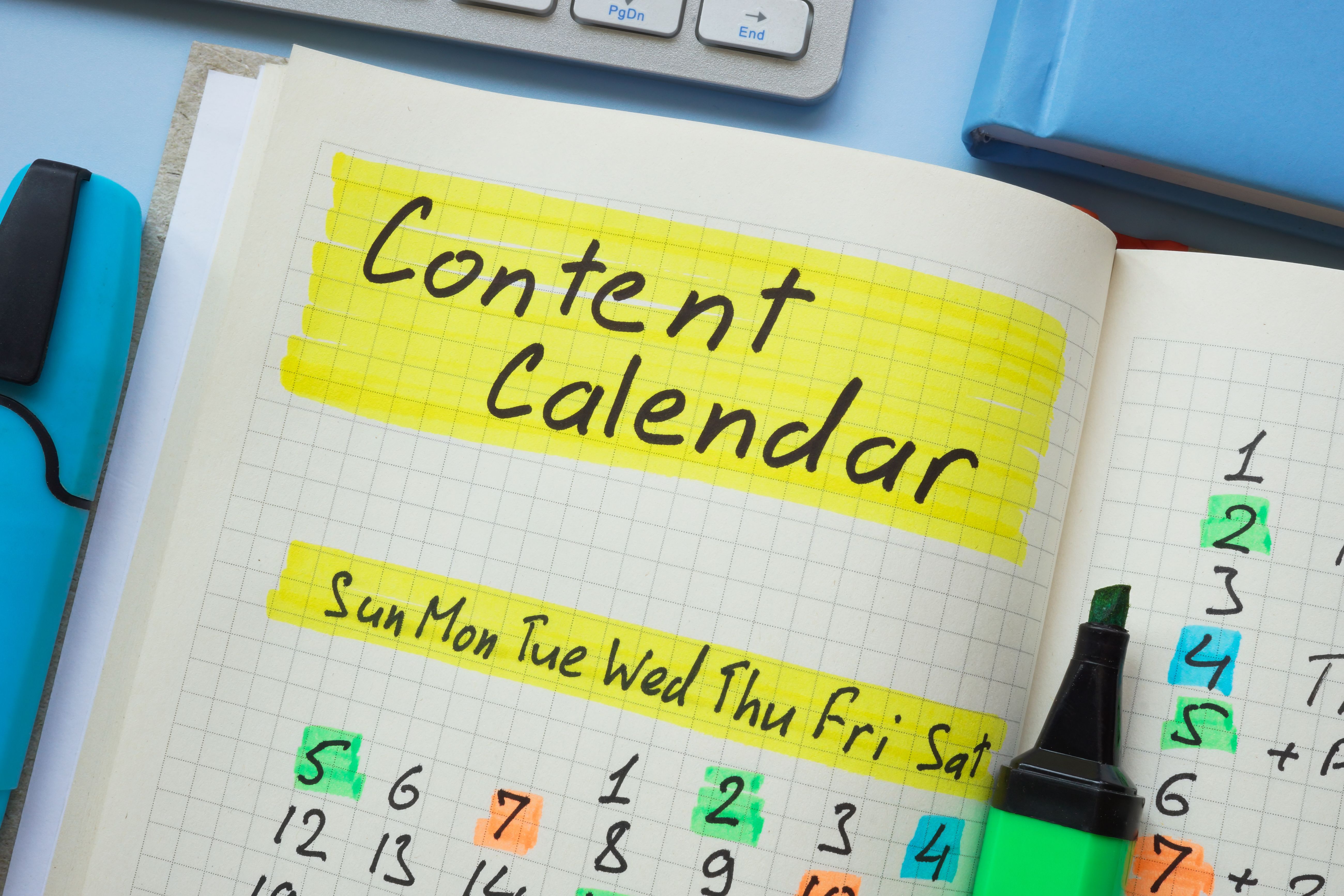 content calendar