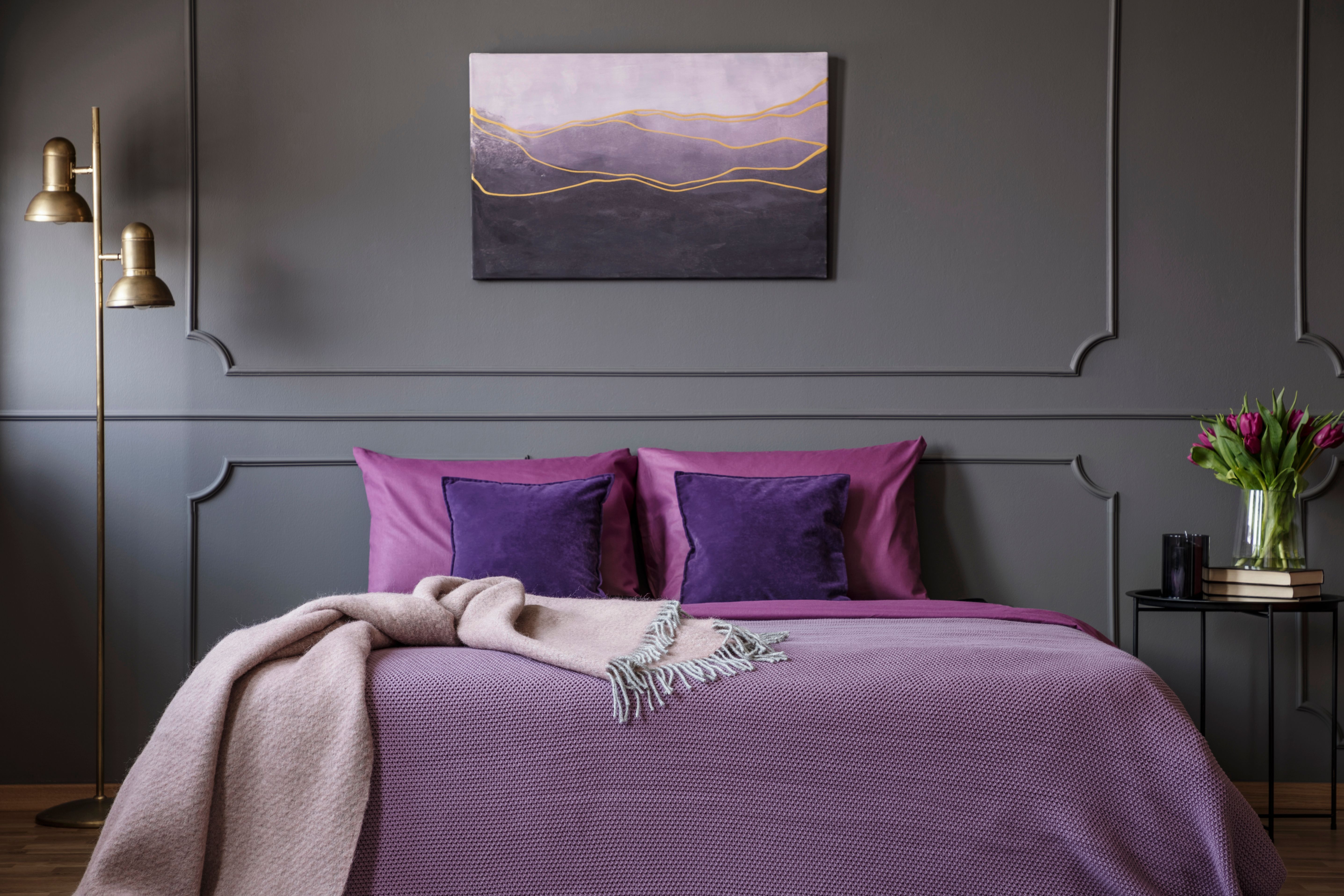 purple bedroom