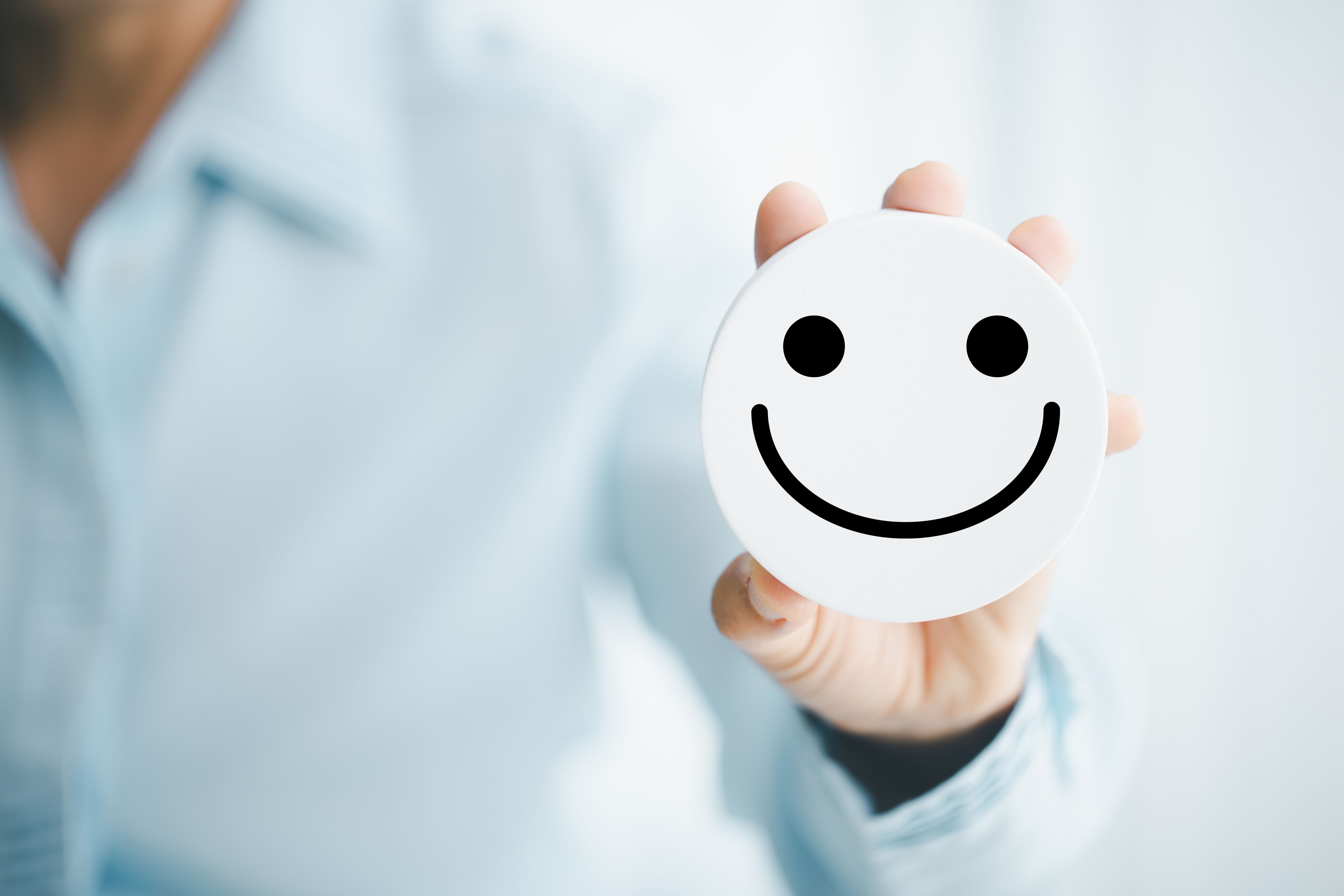 Concept good business includes handling both compliments complaints from customers ensuring employee satisfaction addressing any positive feedback to prevent mental strain customer dislike with smile