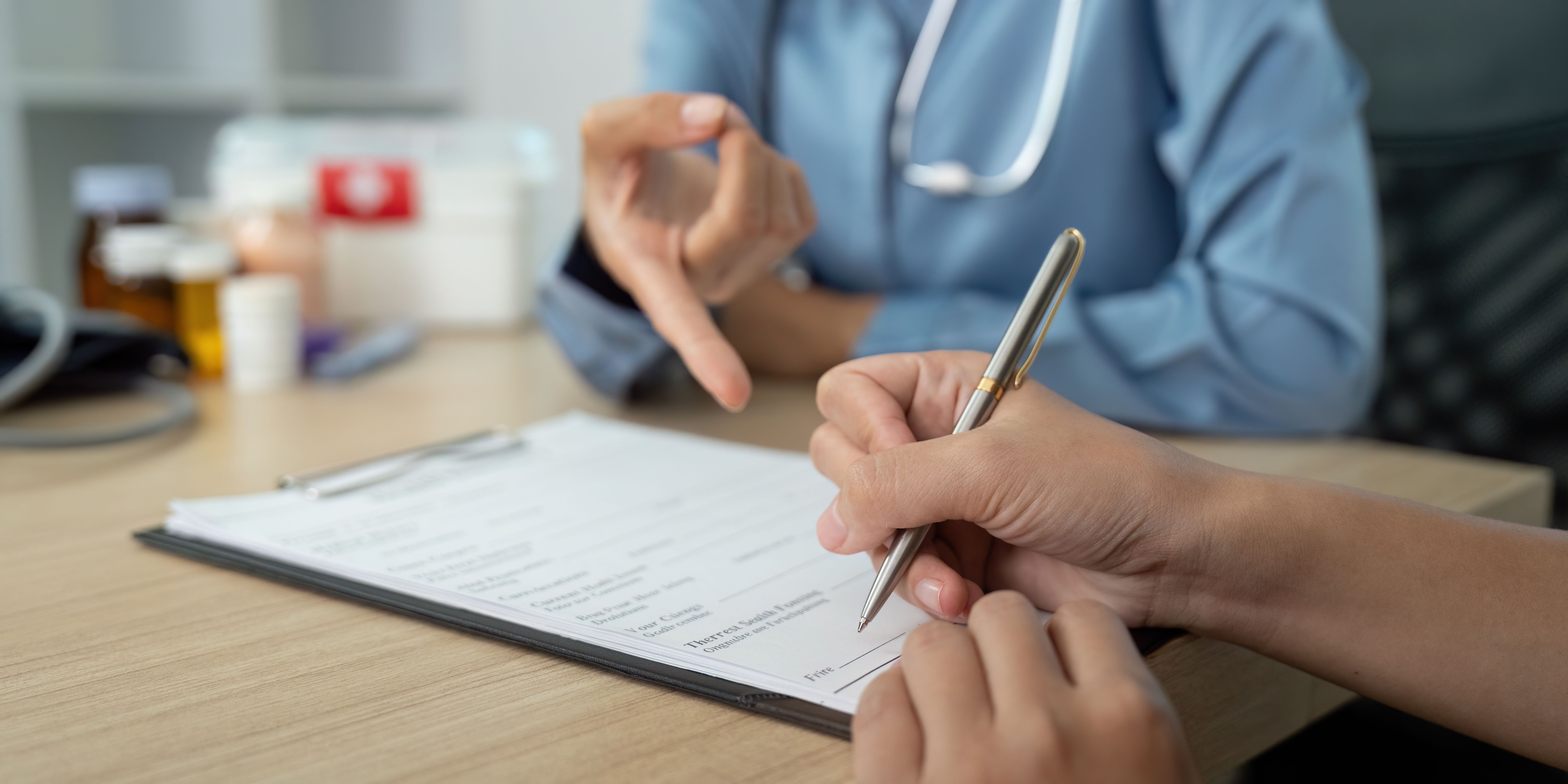 patient signing form