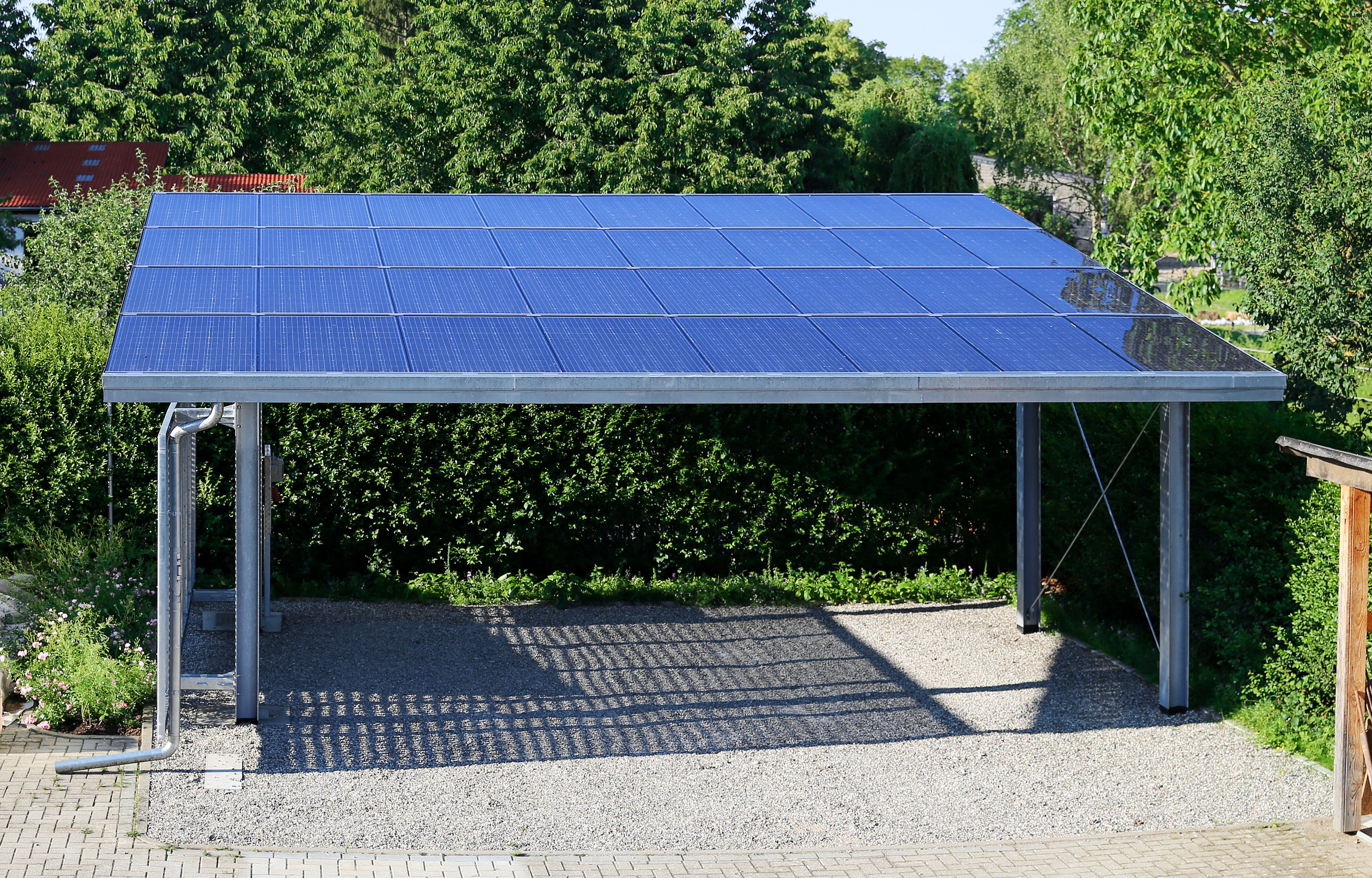solar panels garage