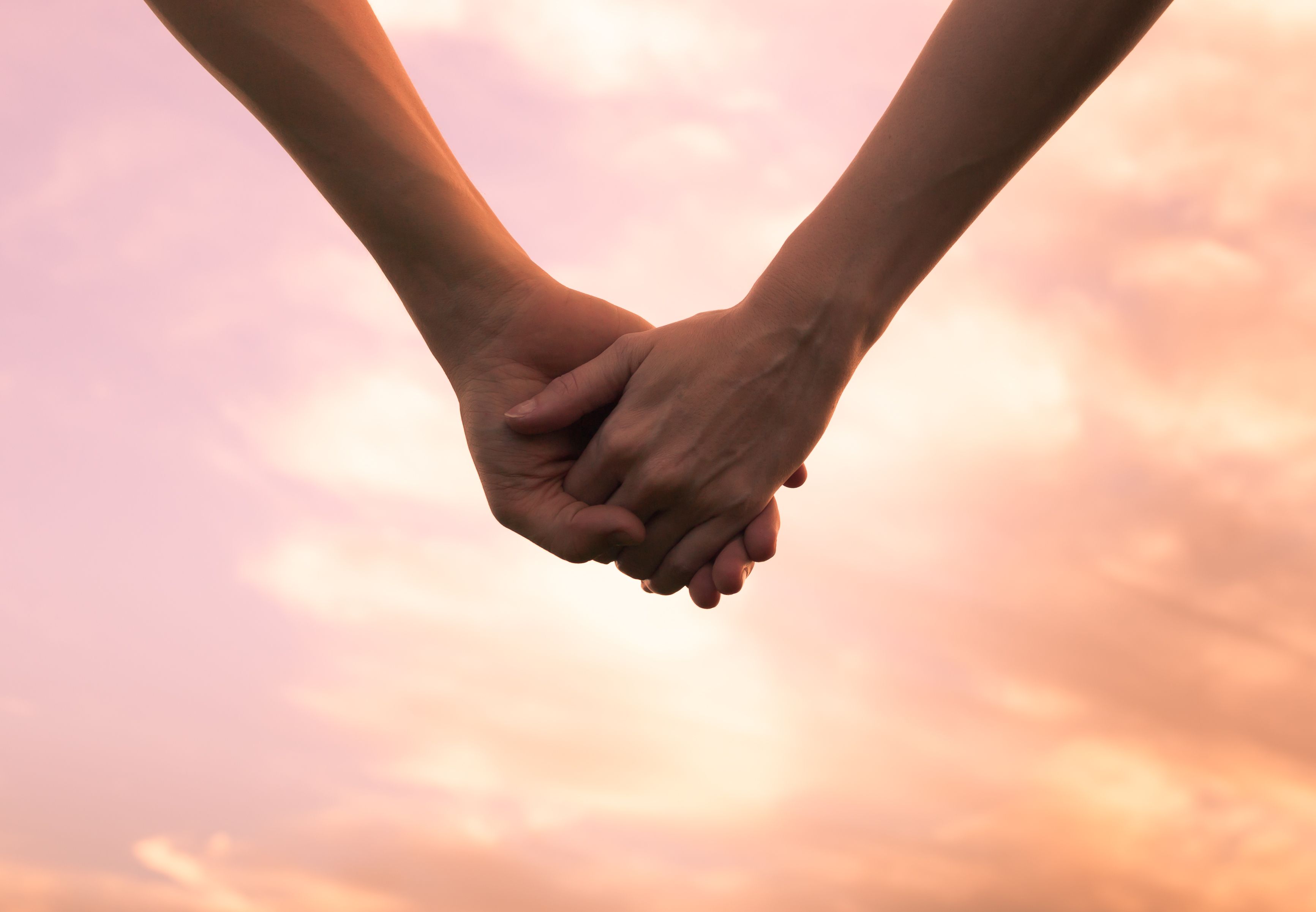 couple holding hands
