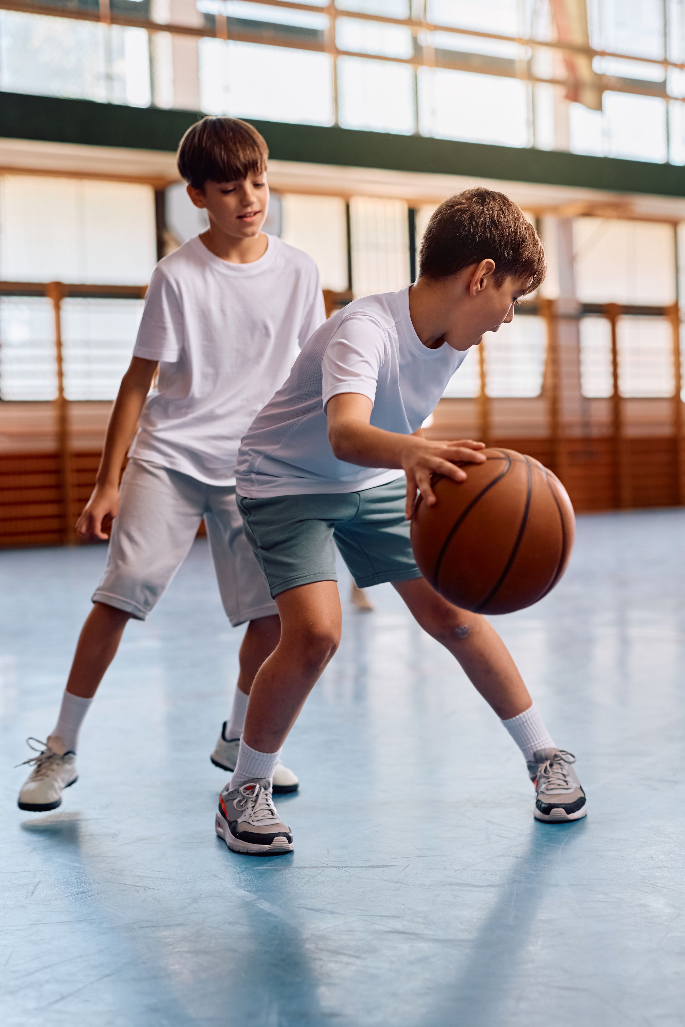 children basketball training