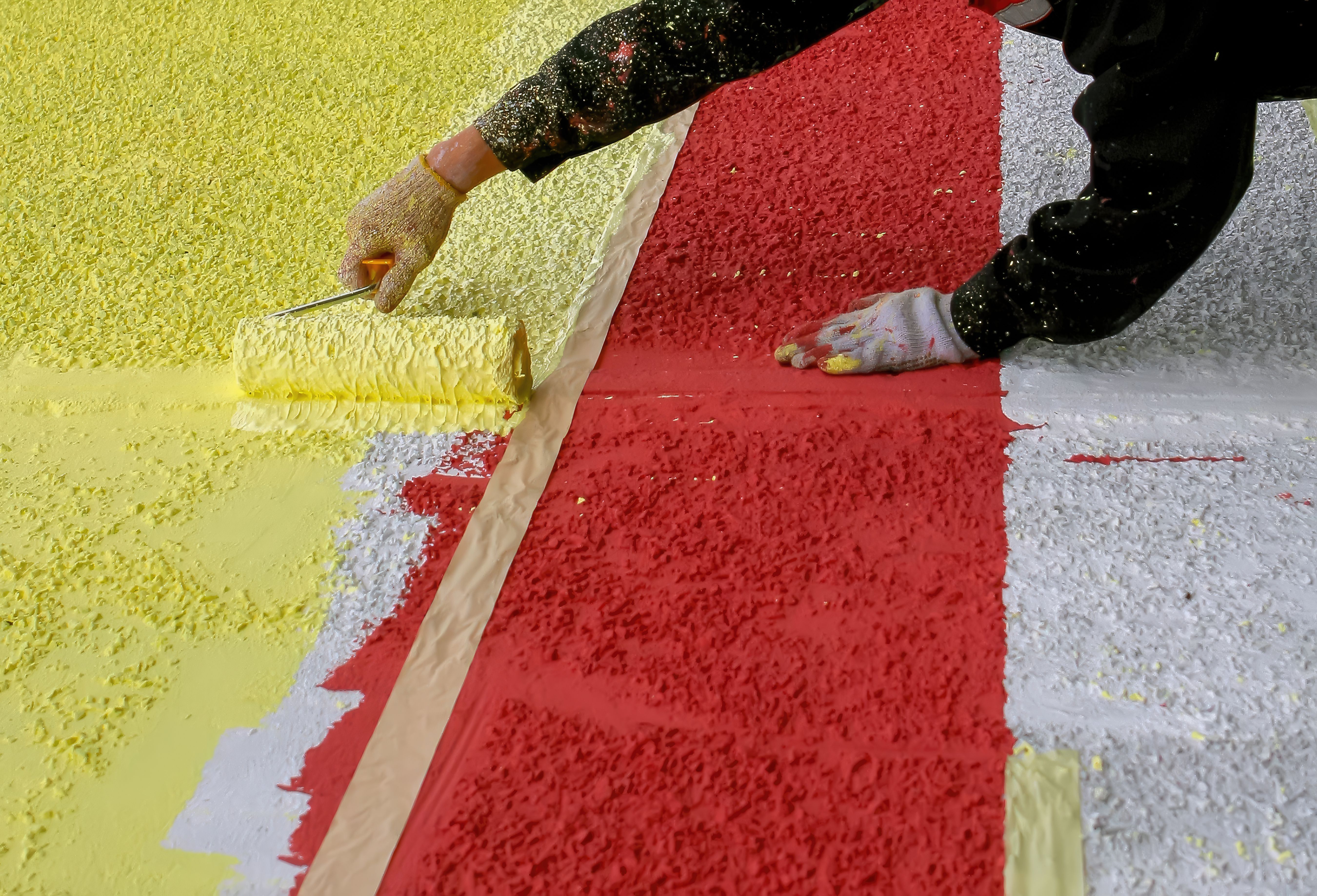 rag rolling painting