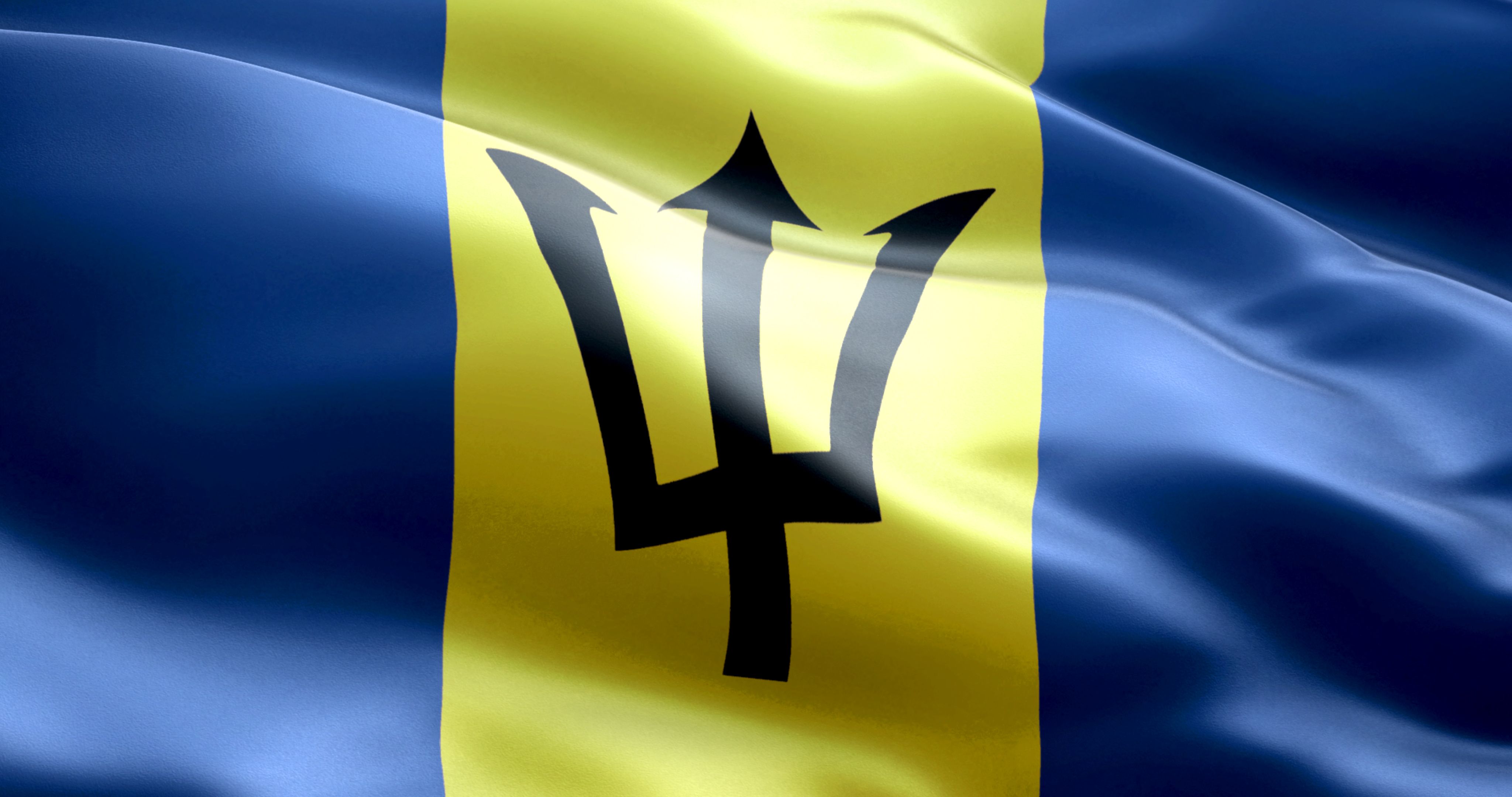 The flag of barbados