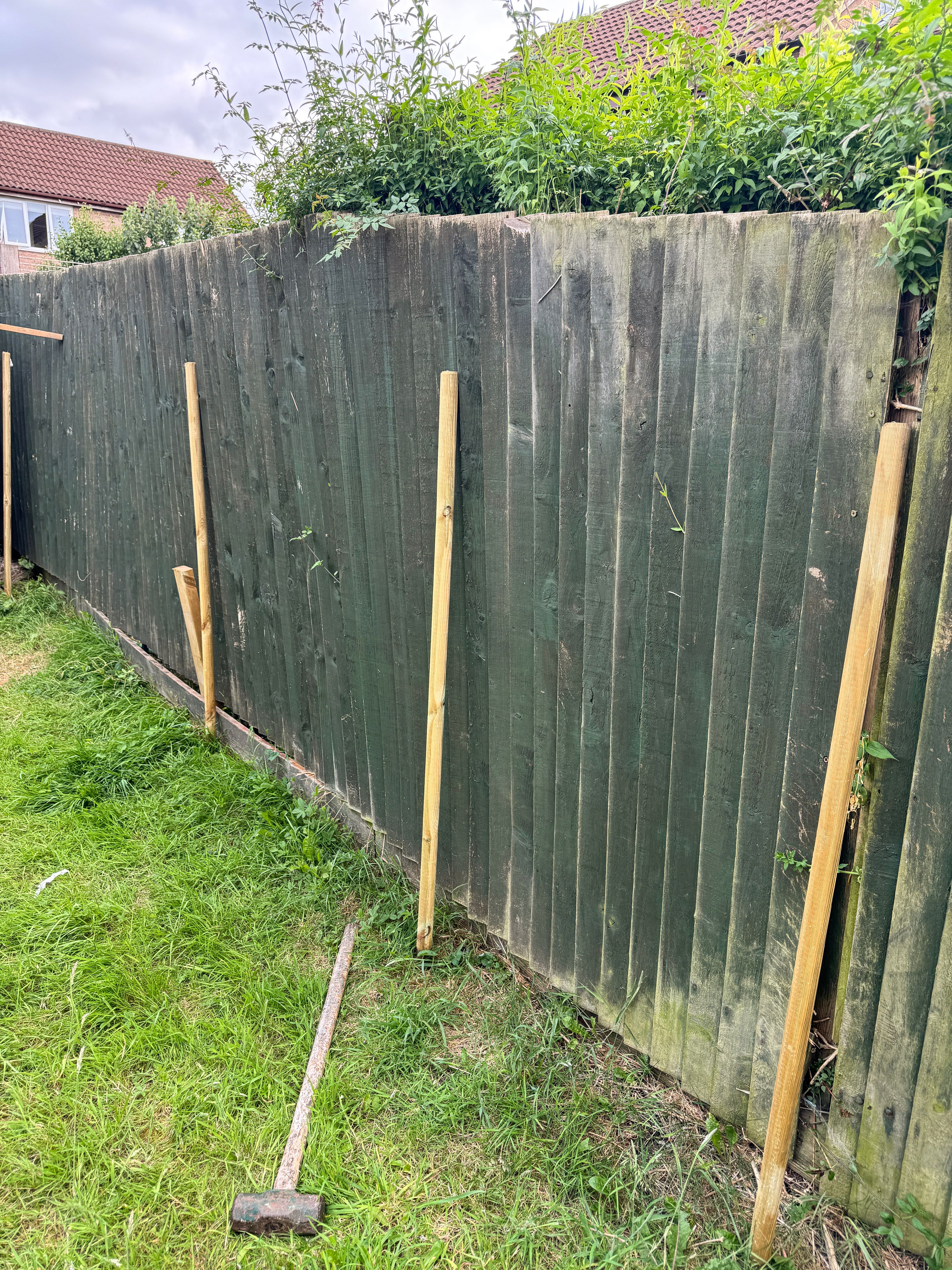finished diy fence