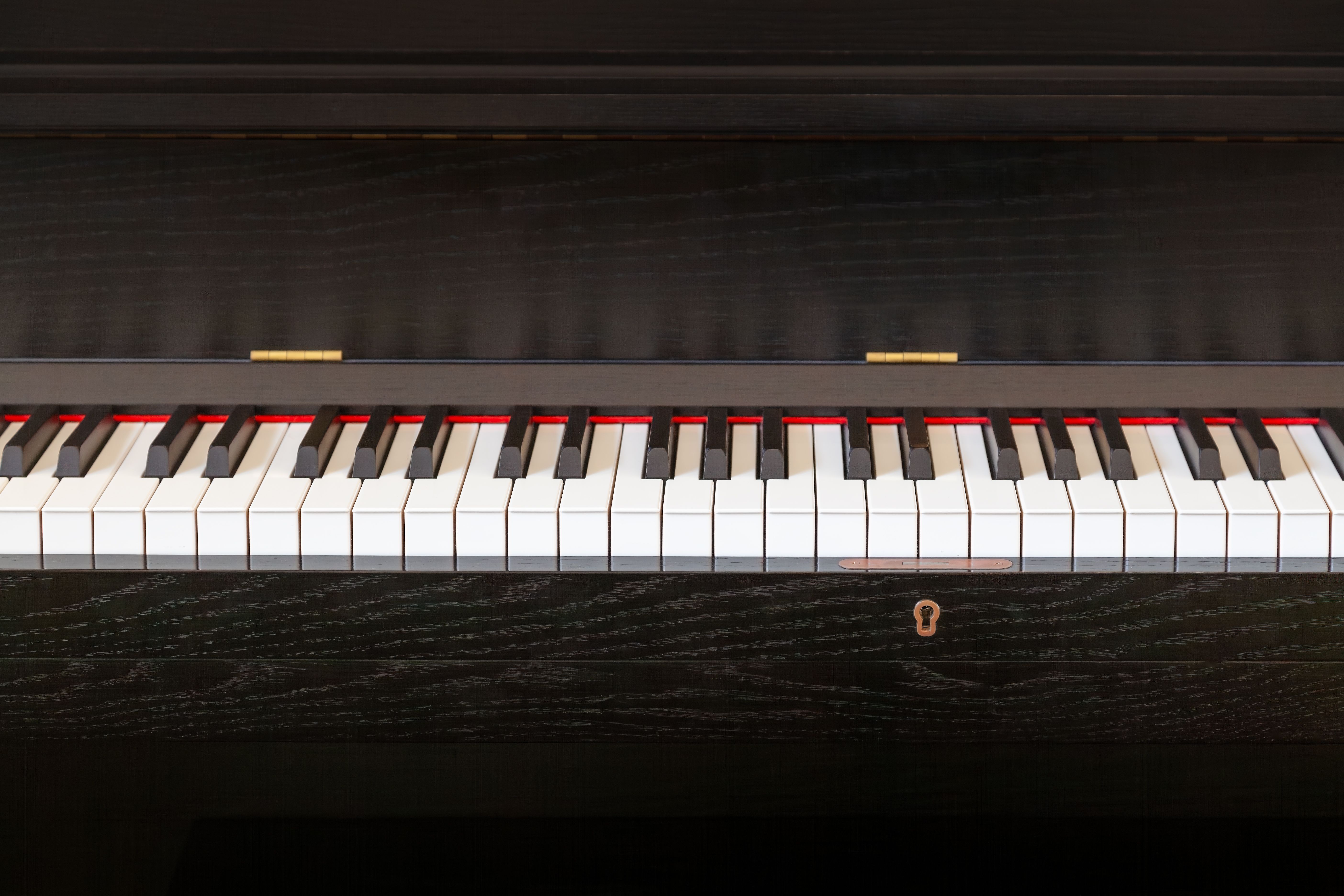 upright piano keys