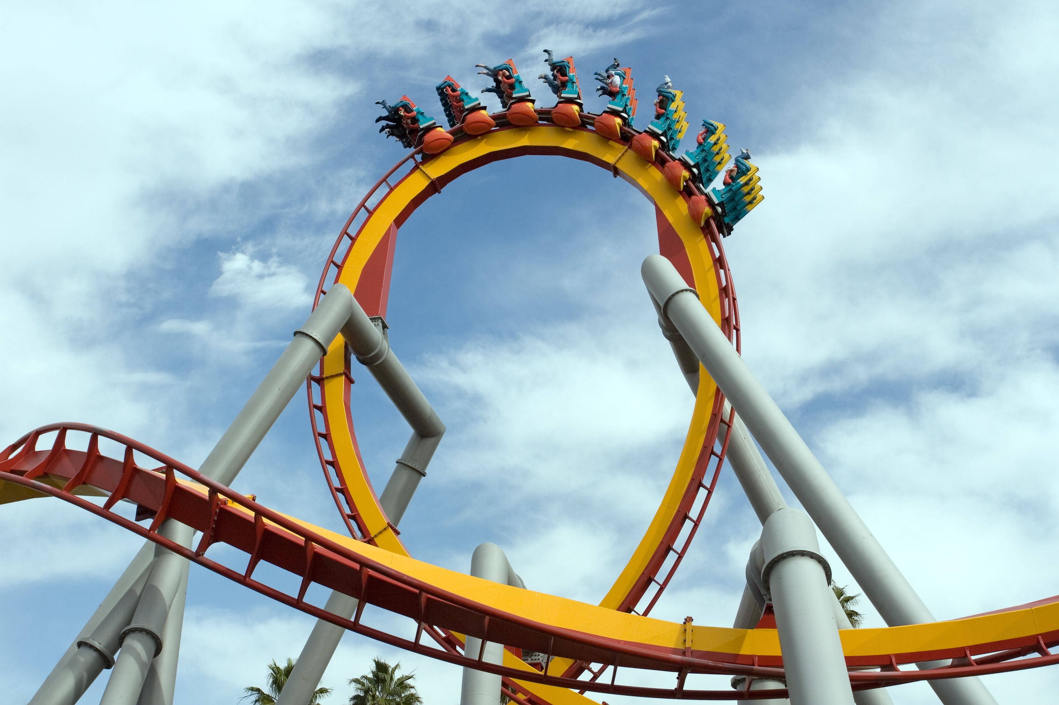 Outside Looping Roller Coaster
