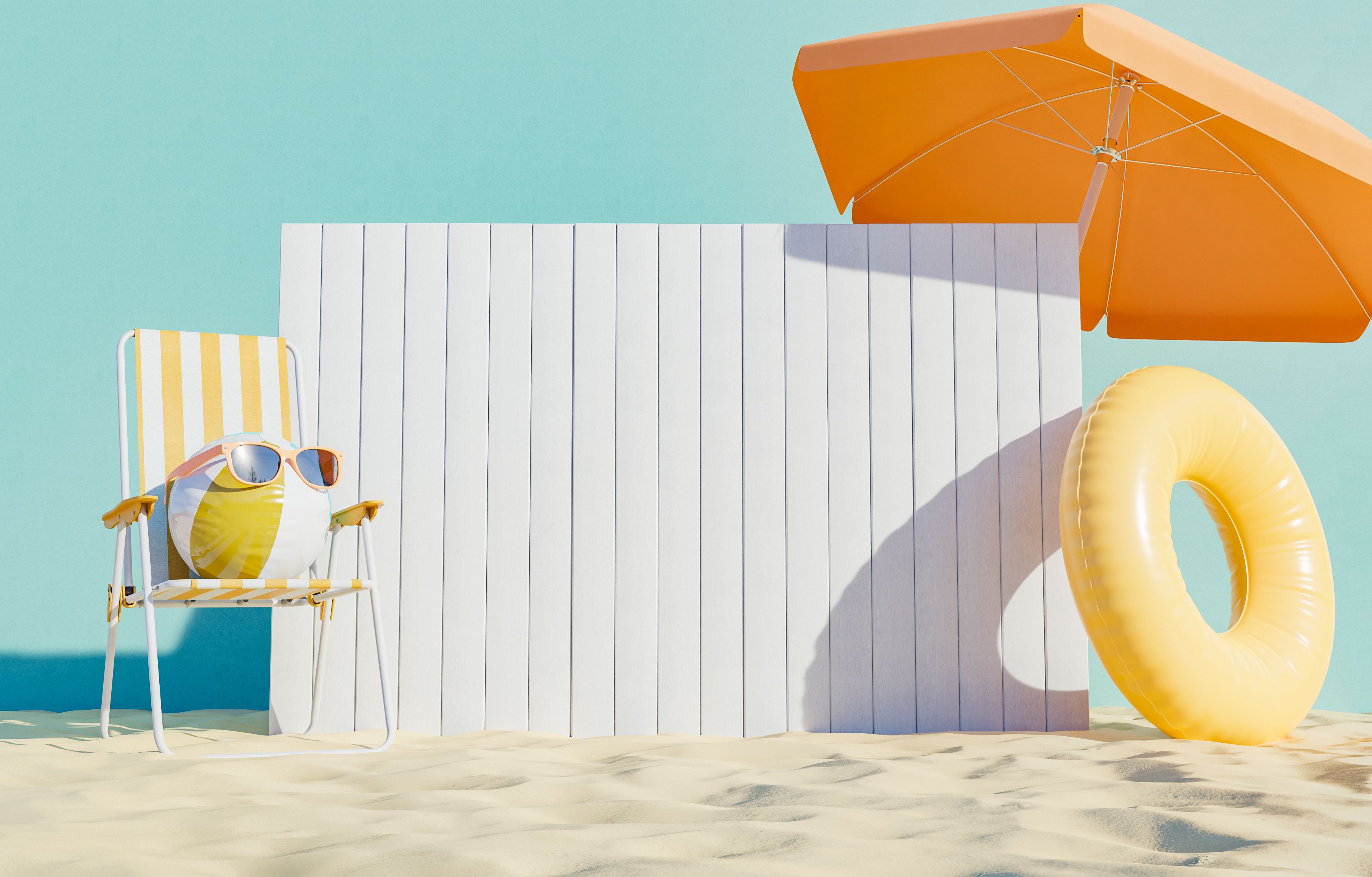 summer beach photo booth