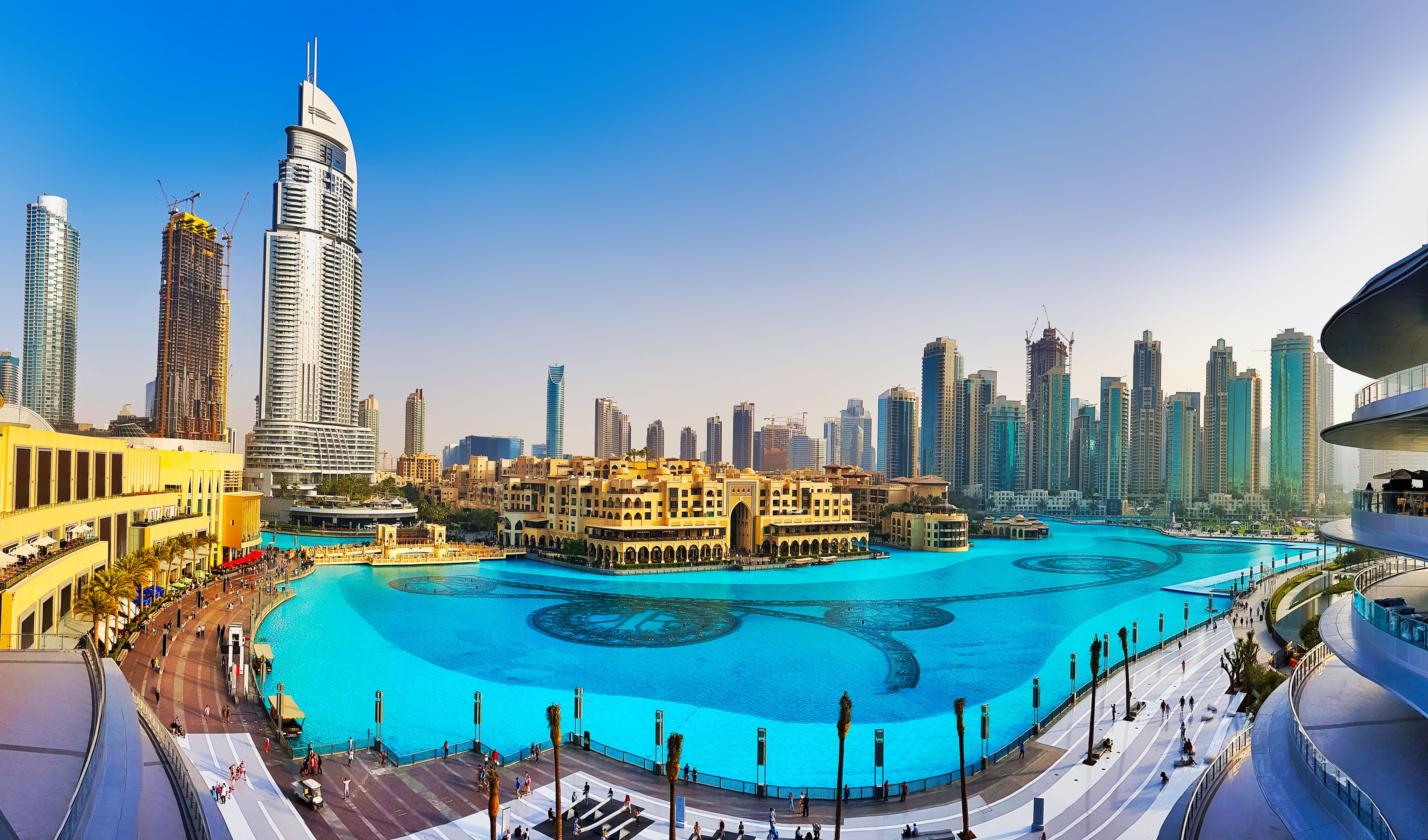 generic dubai urban and modern panoramic skyline