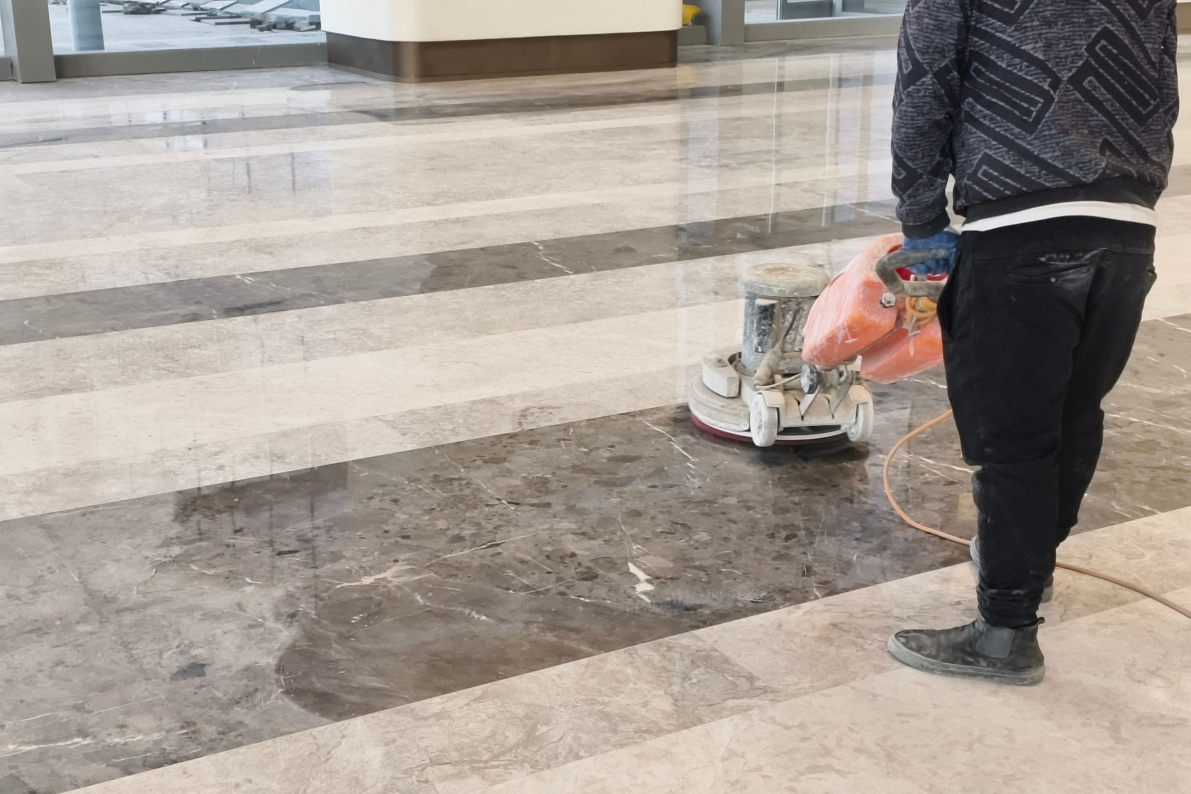 cleaning terrazzo floor