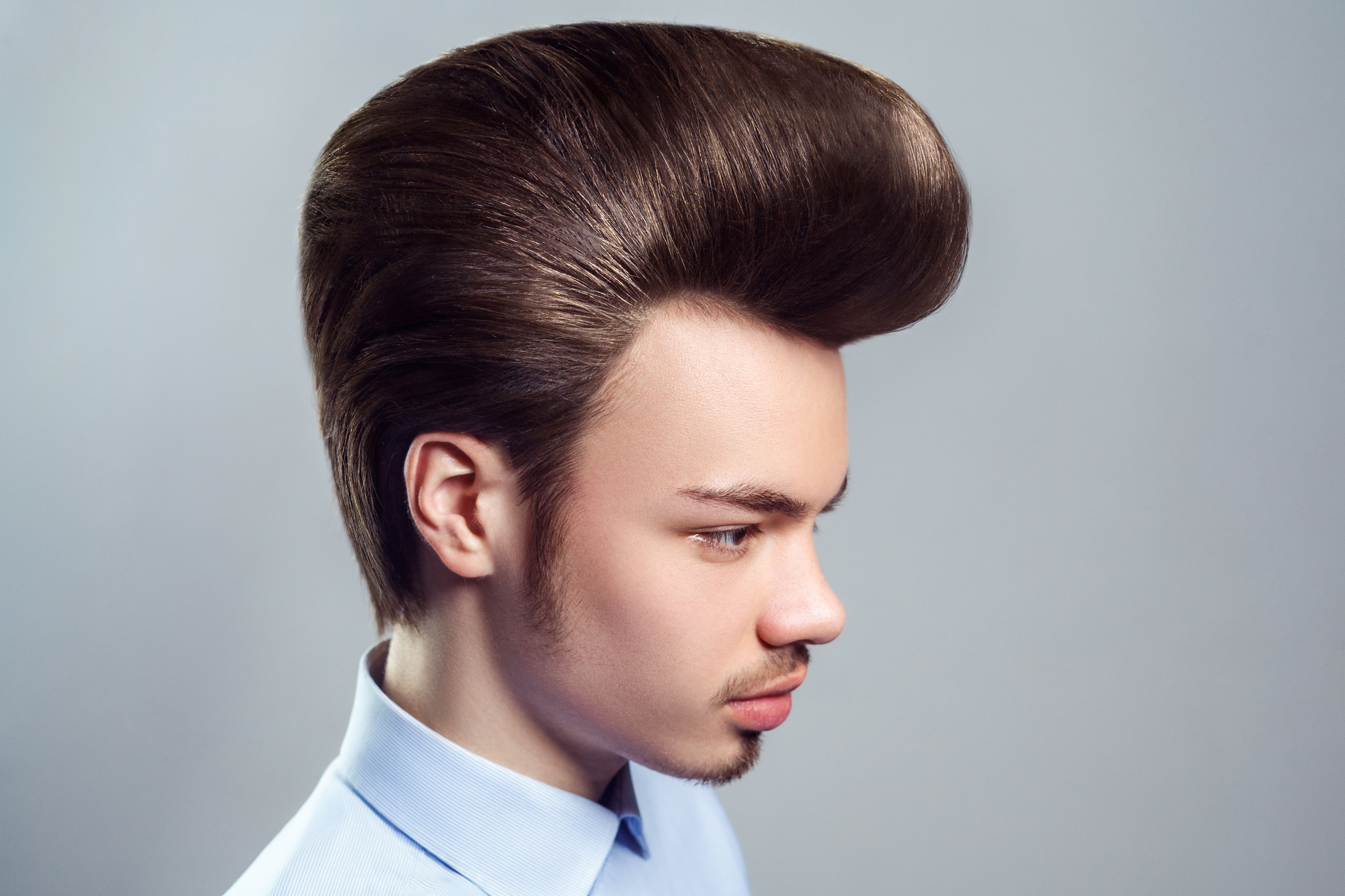 modern pompadour hairstyle