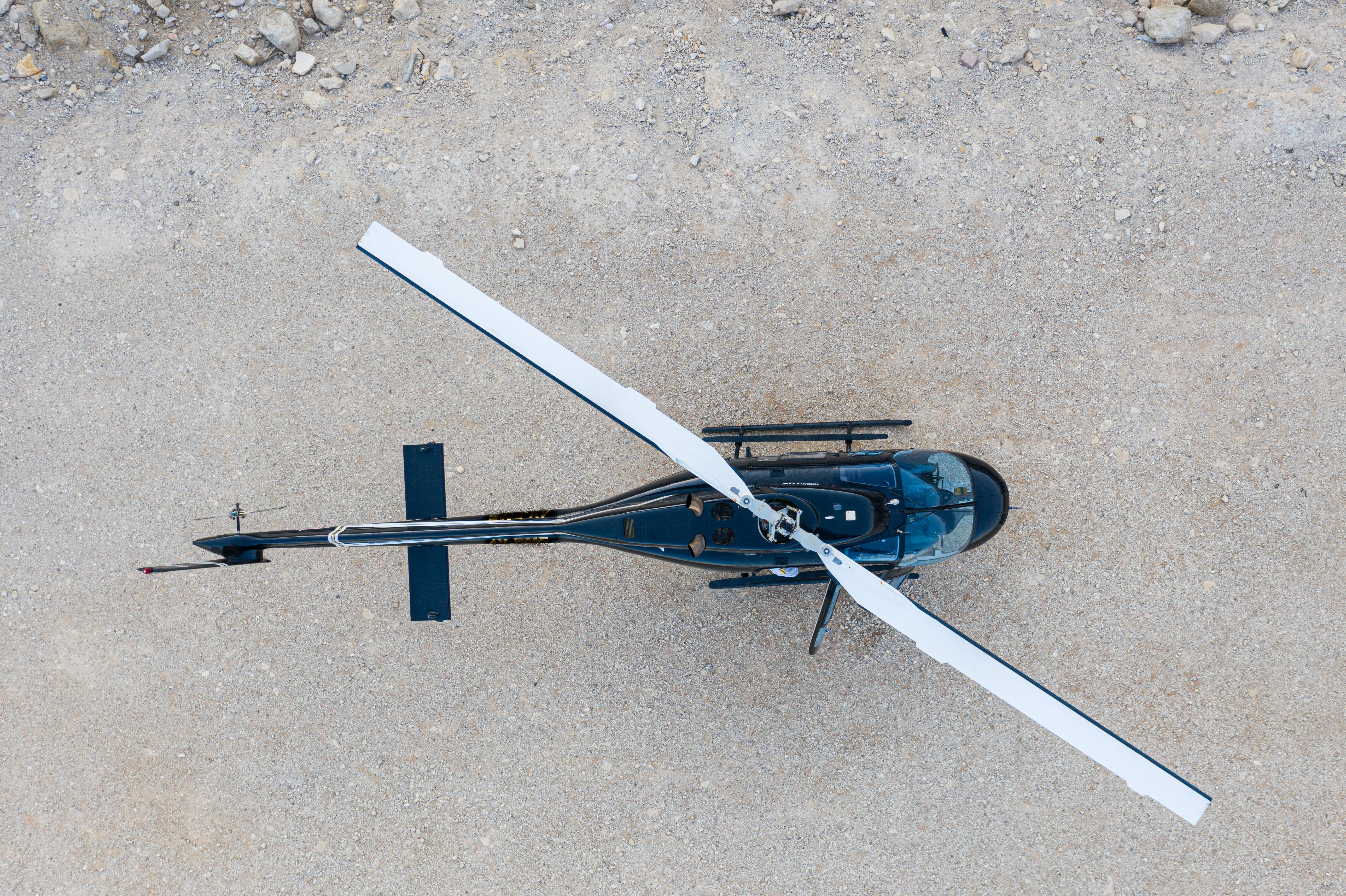 helicopter aerial view