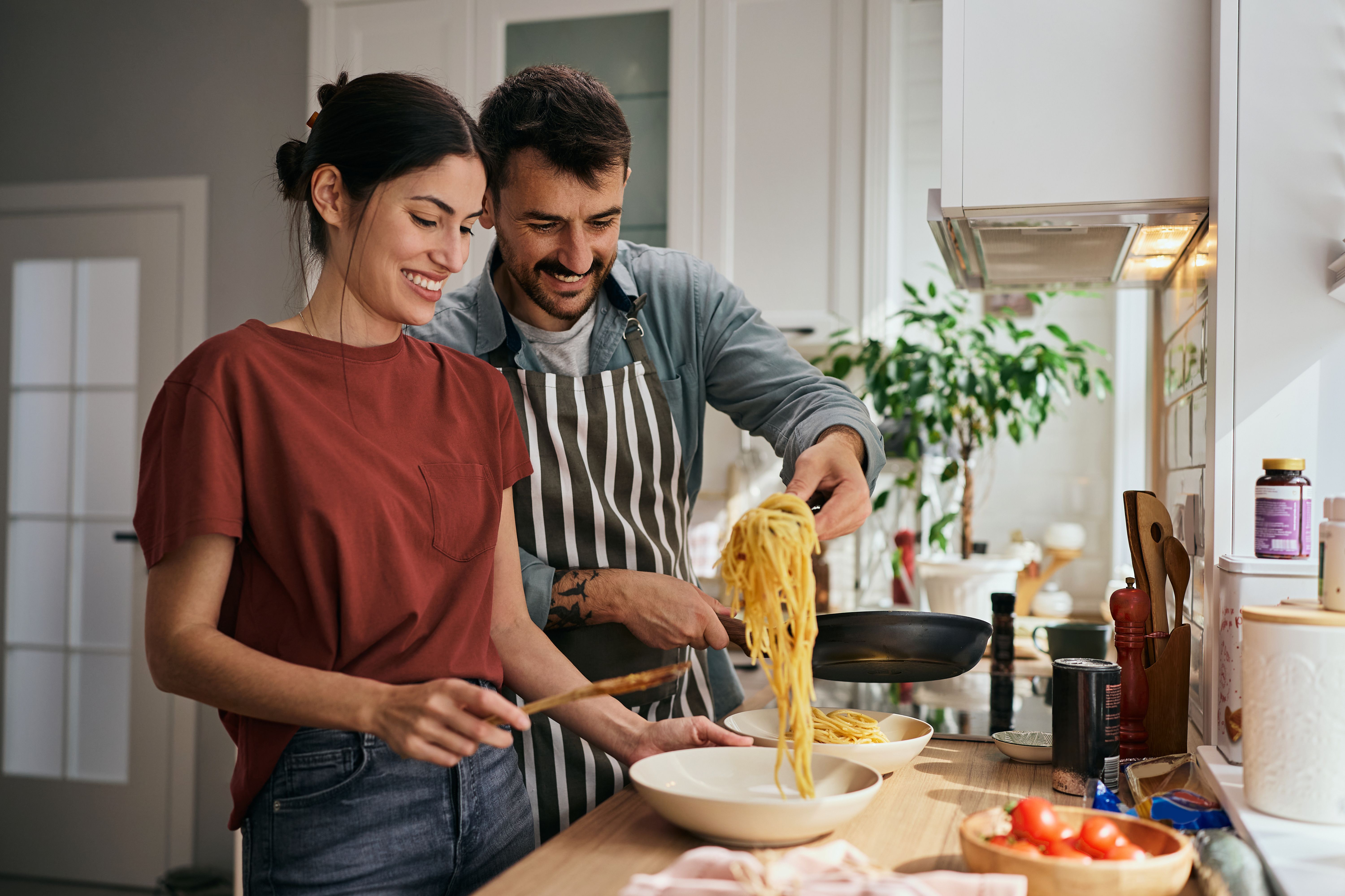 cooking pasta