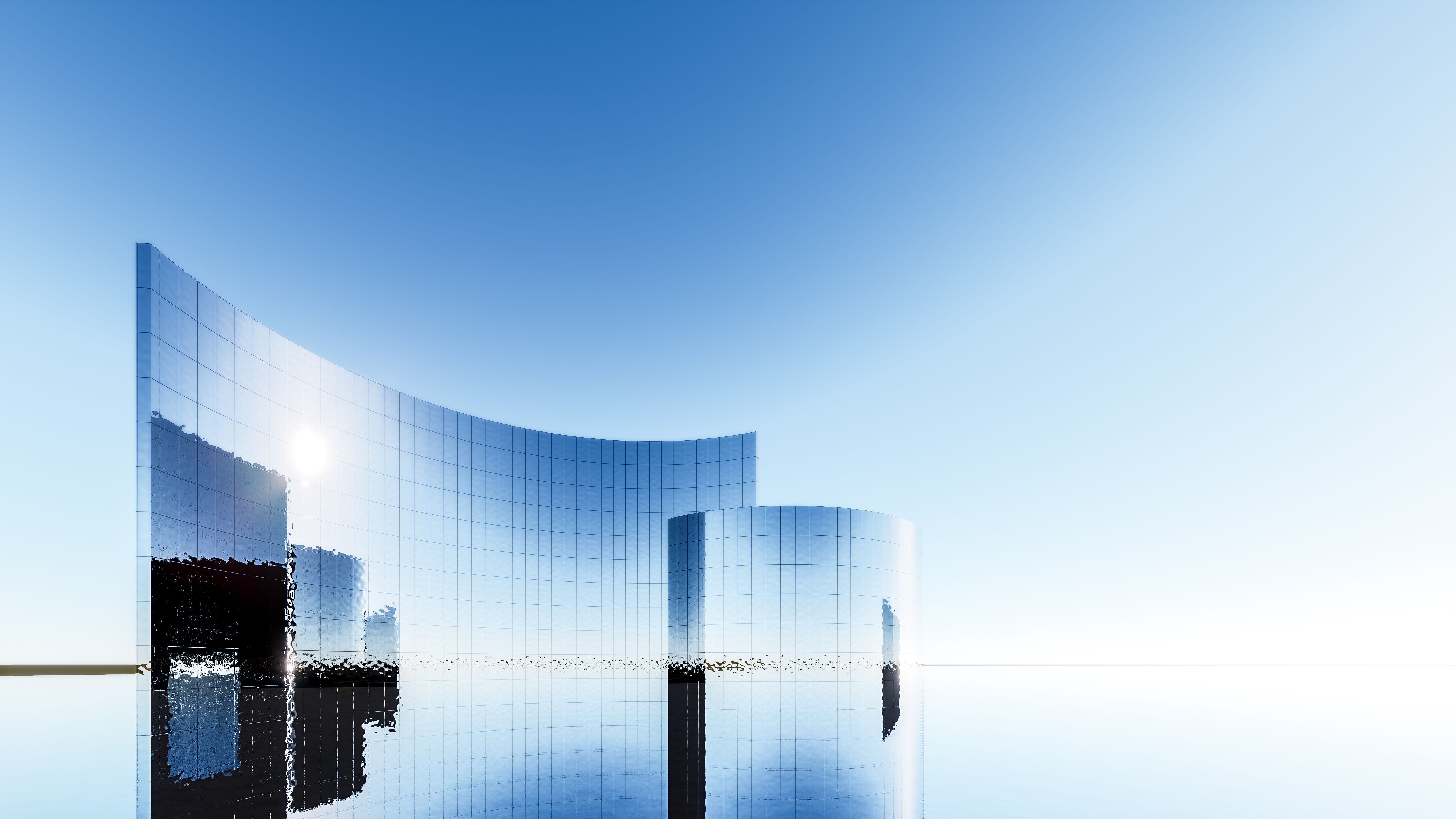 modern glass building