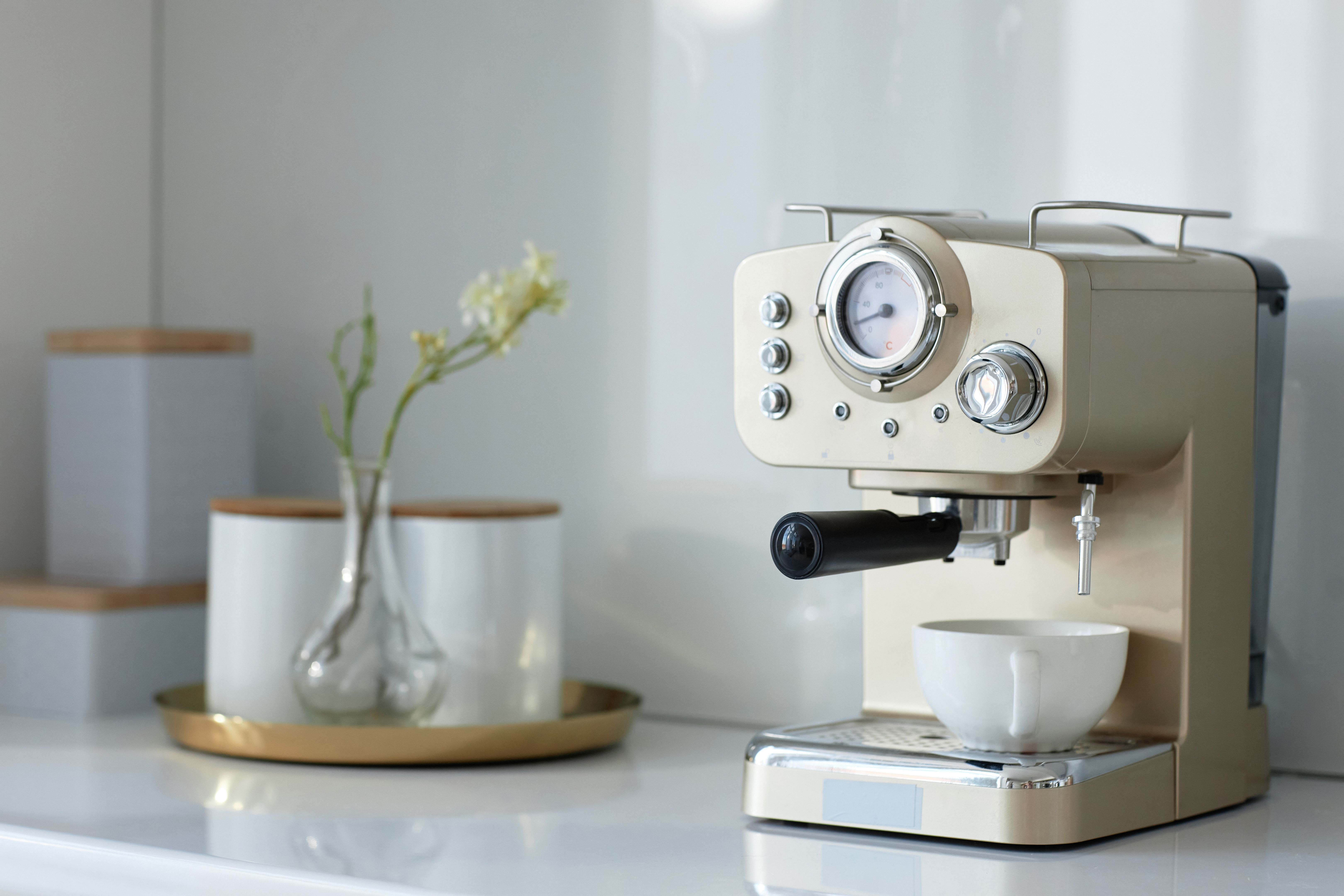 coffee machine closeup