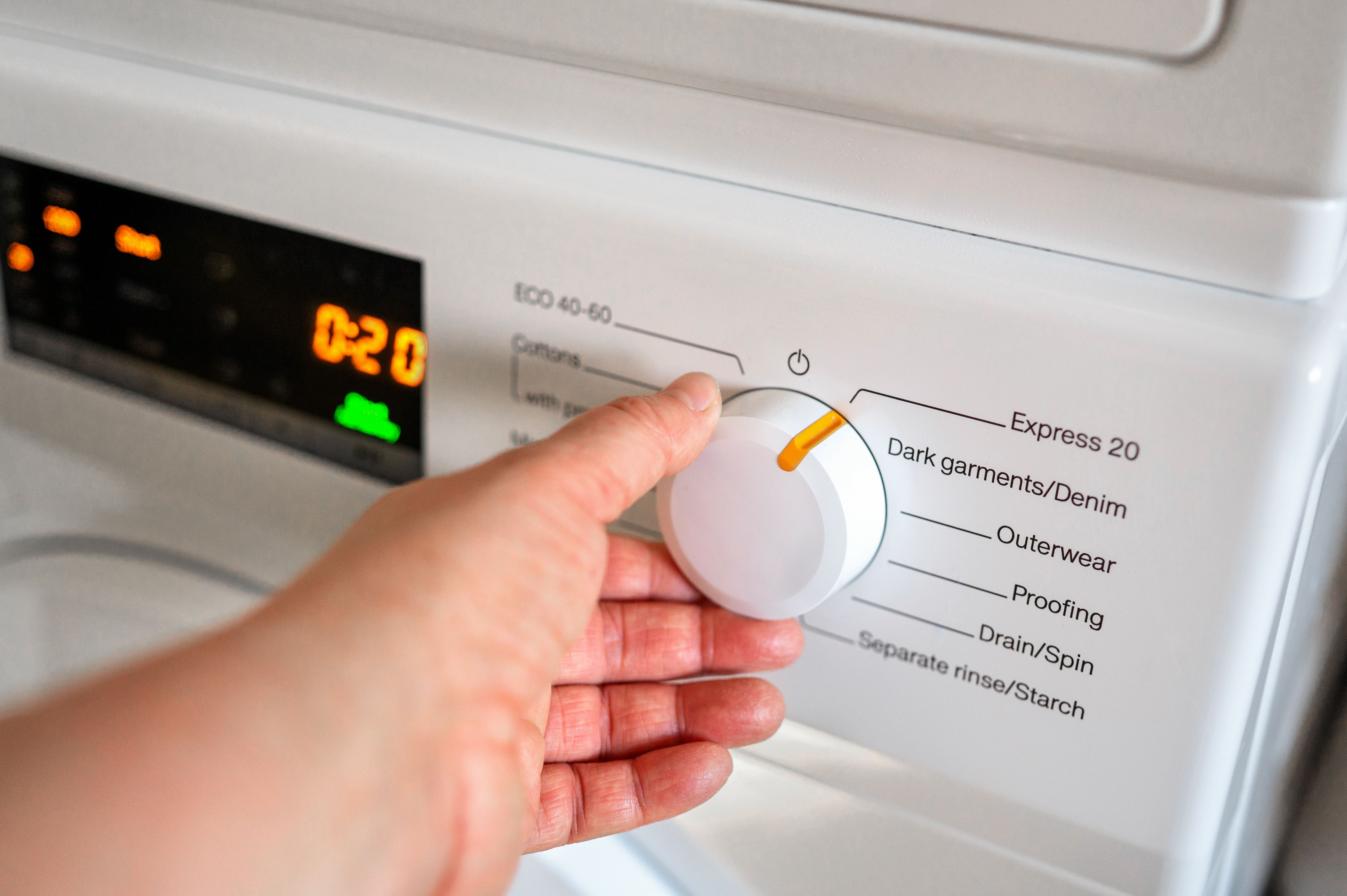 washing machine settings