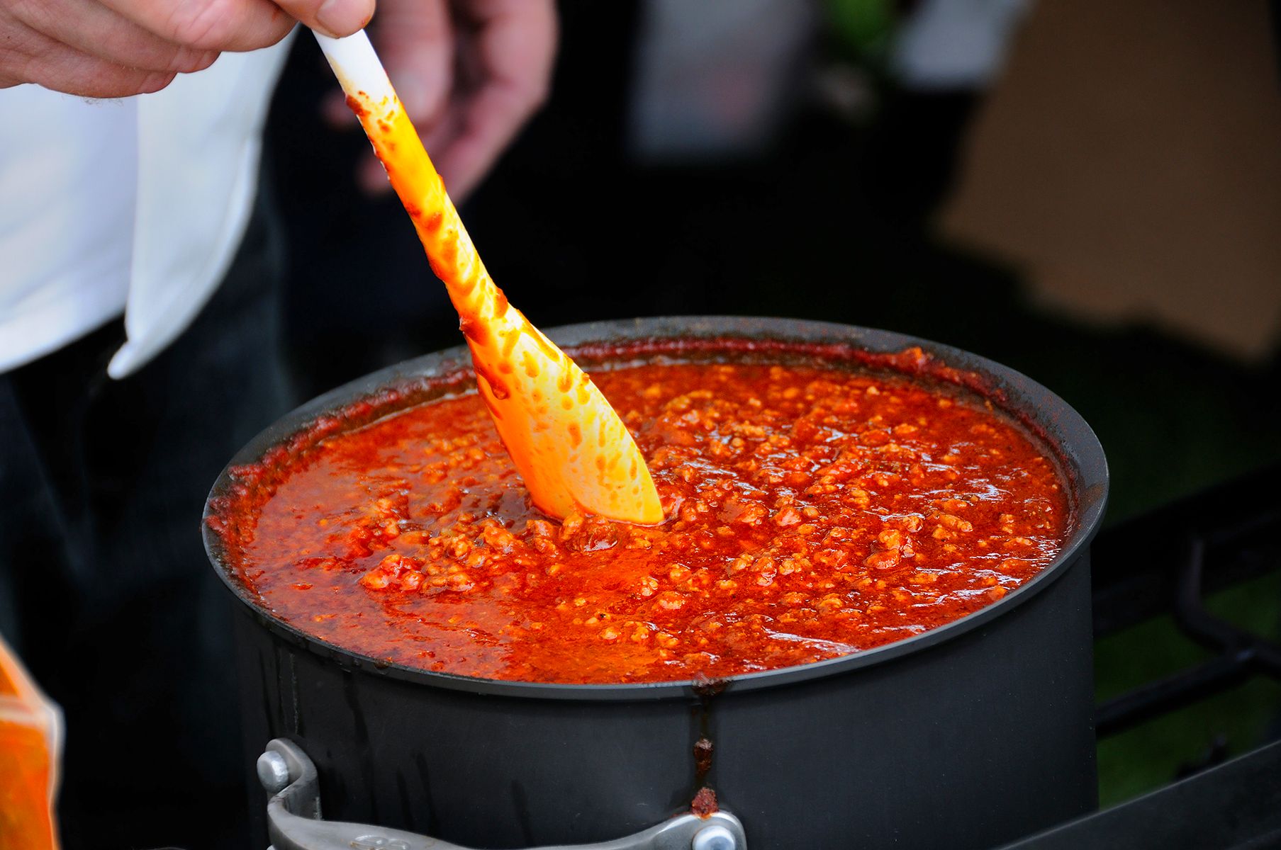 simmering chili