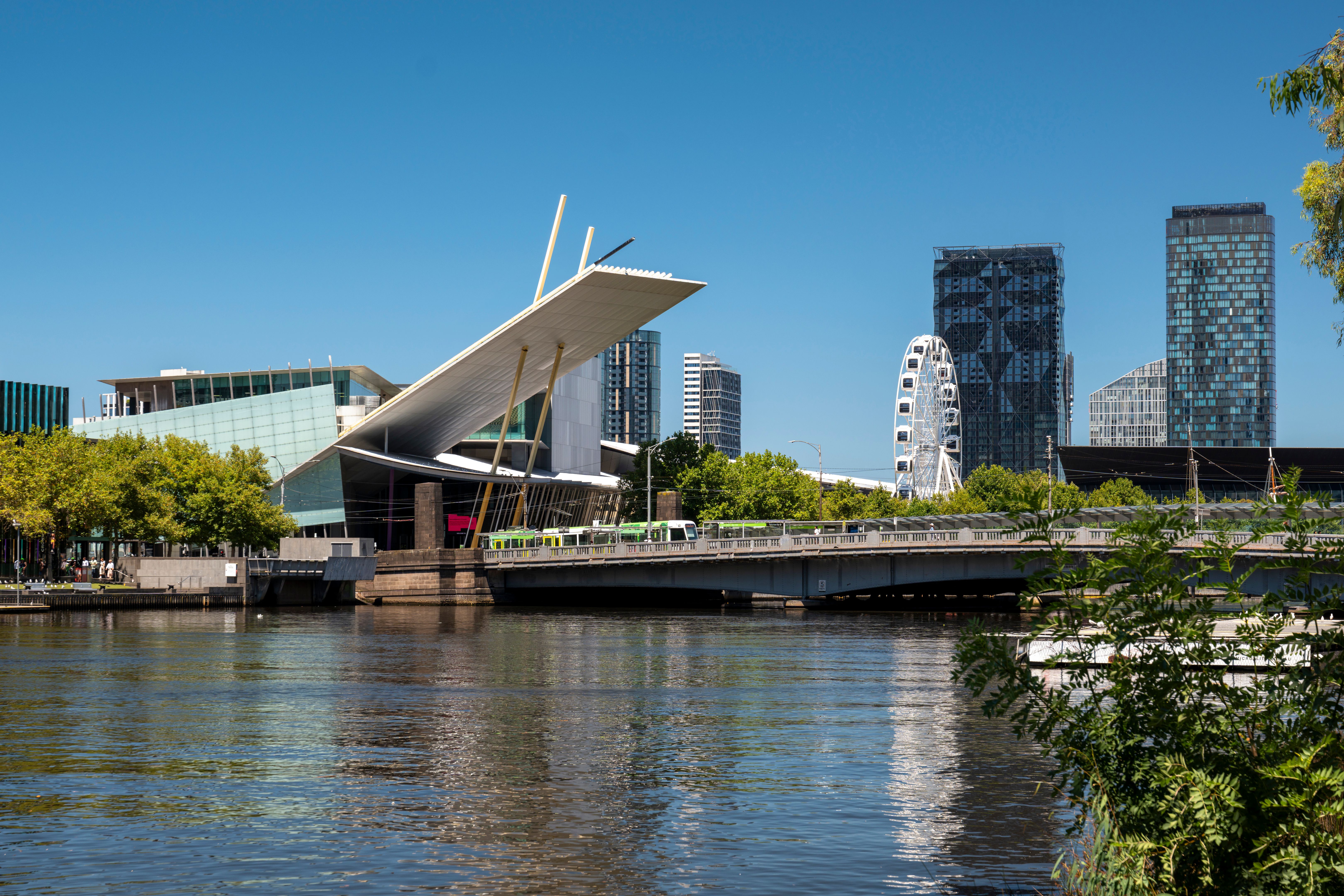 Yarra River and Downtown Melbourne, Australia