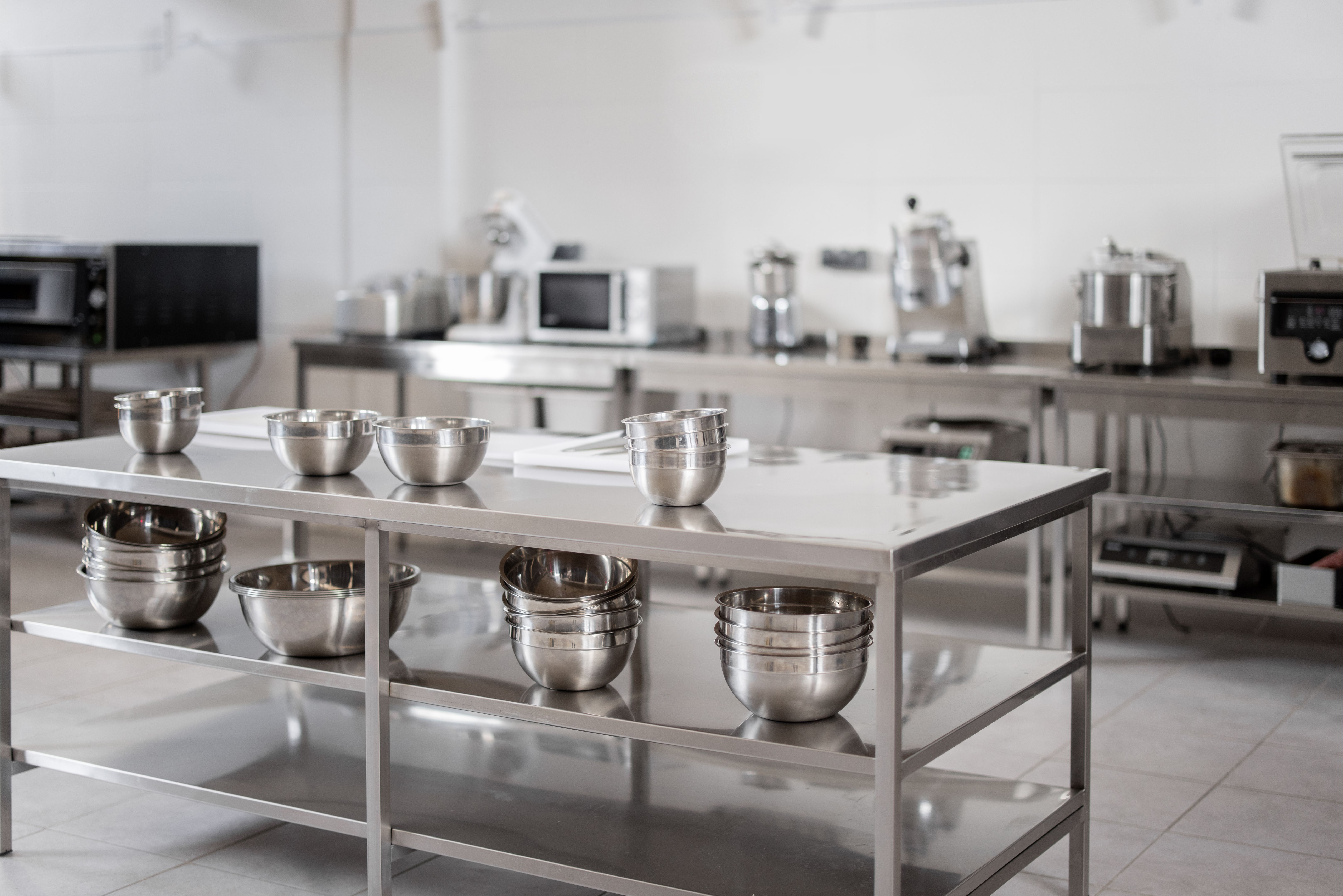 stainless steel kitchen