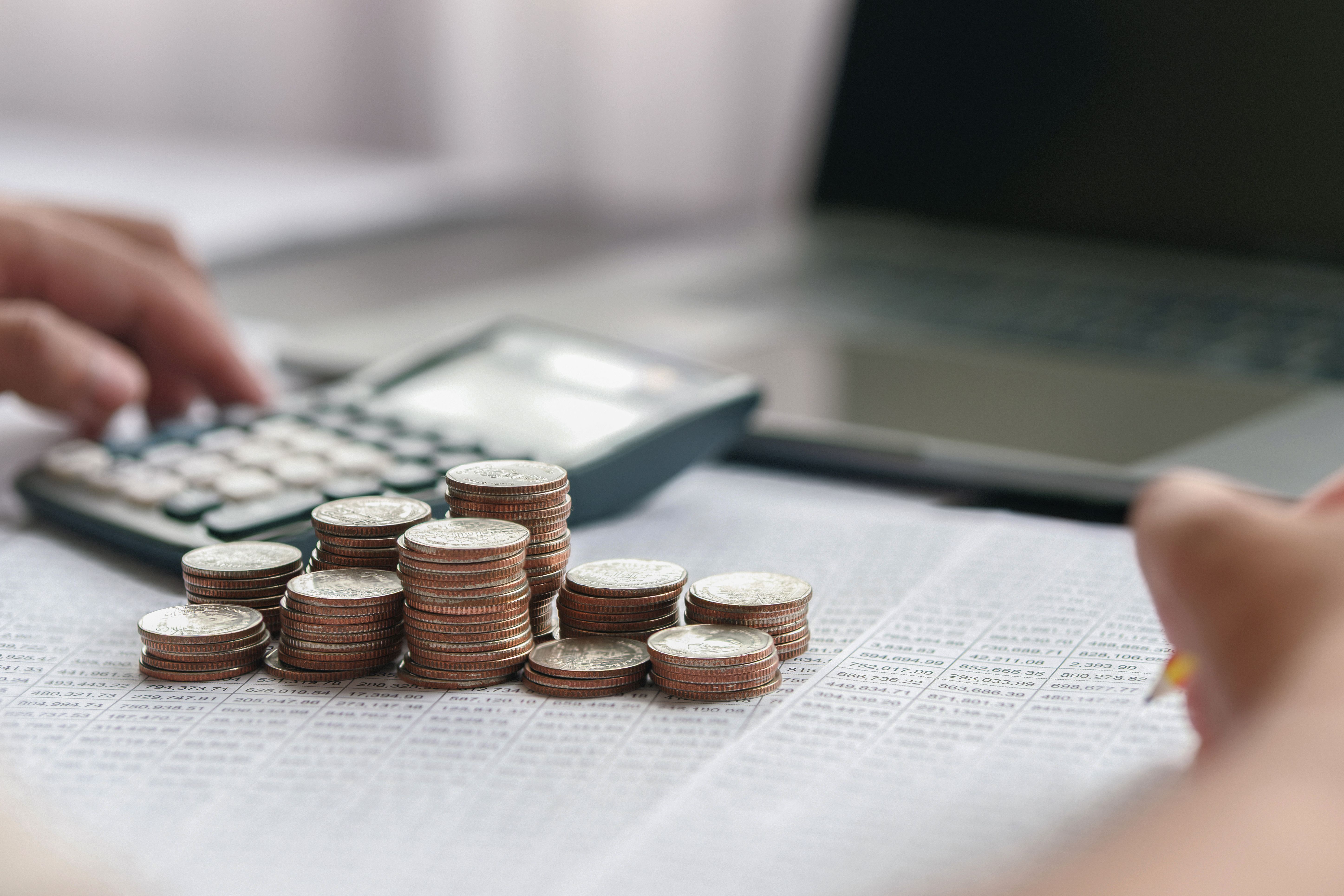 calculator and money