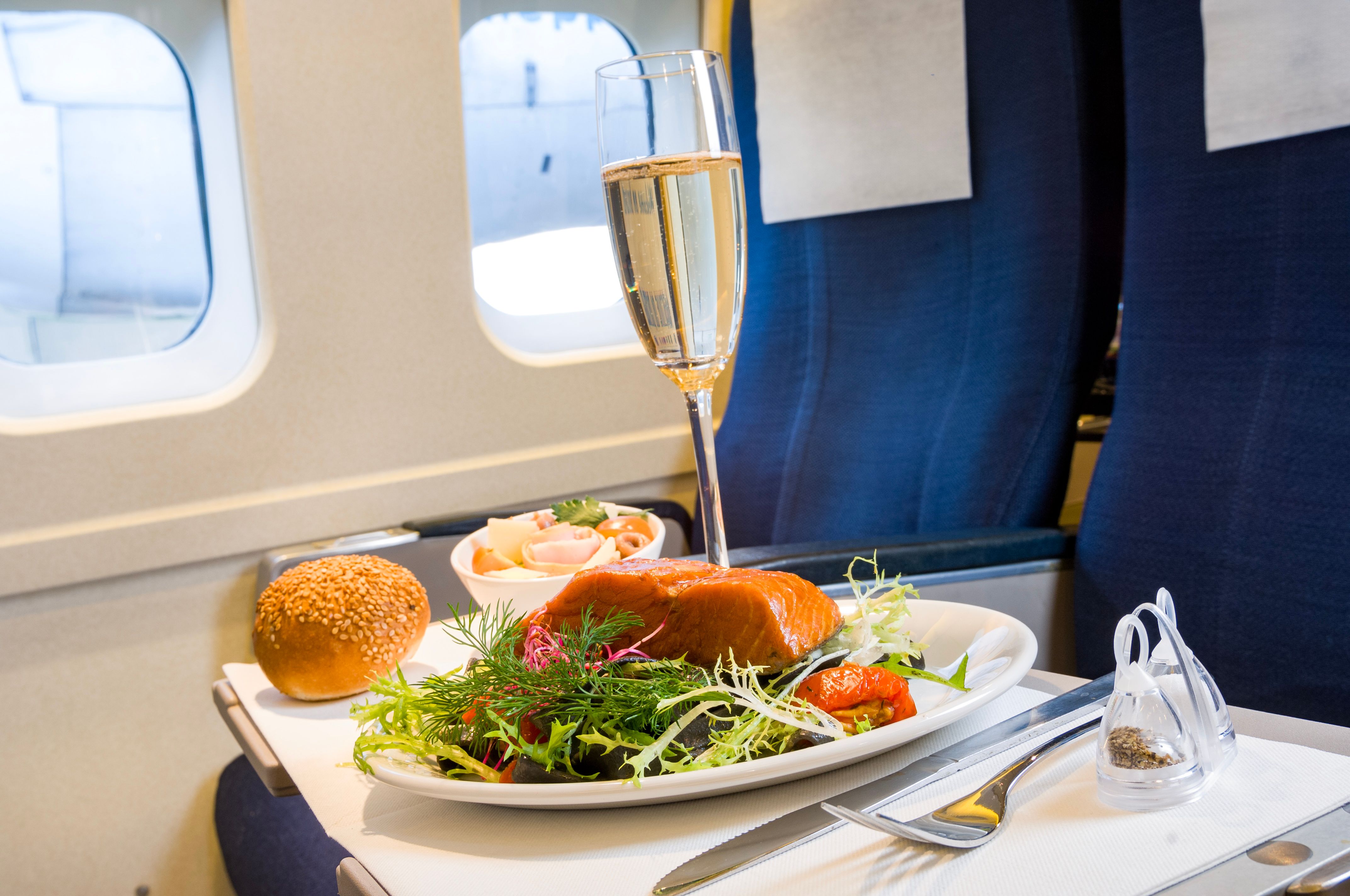 gourmet airplane food