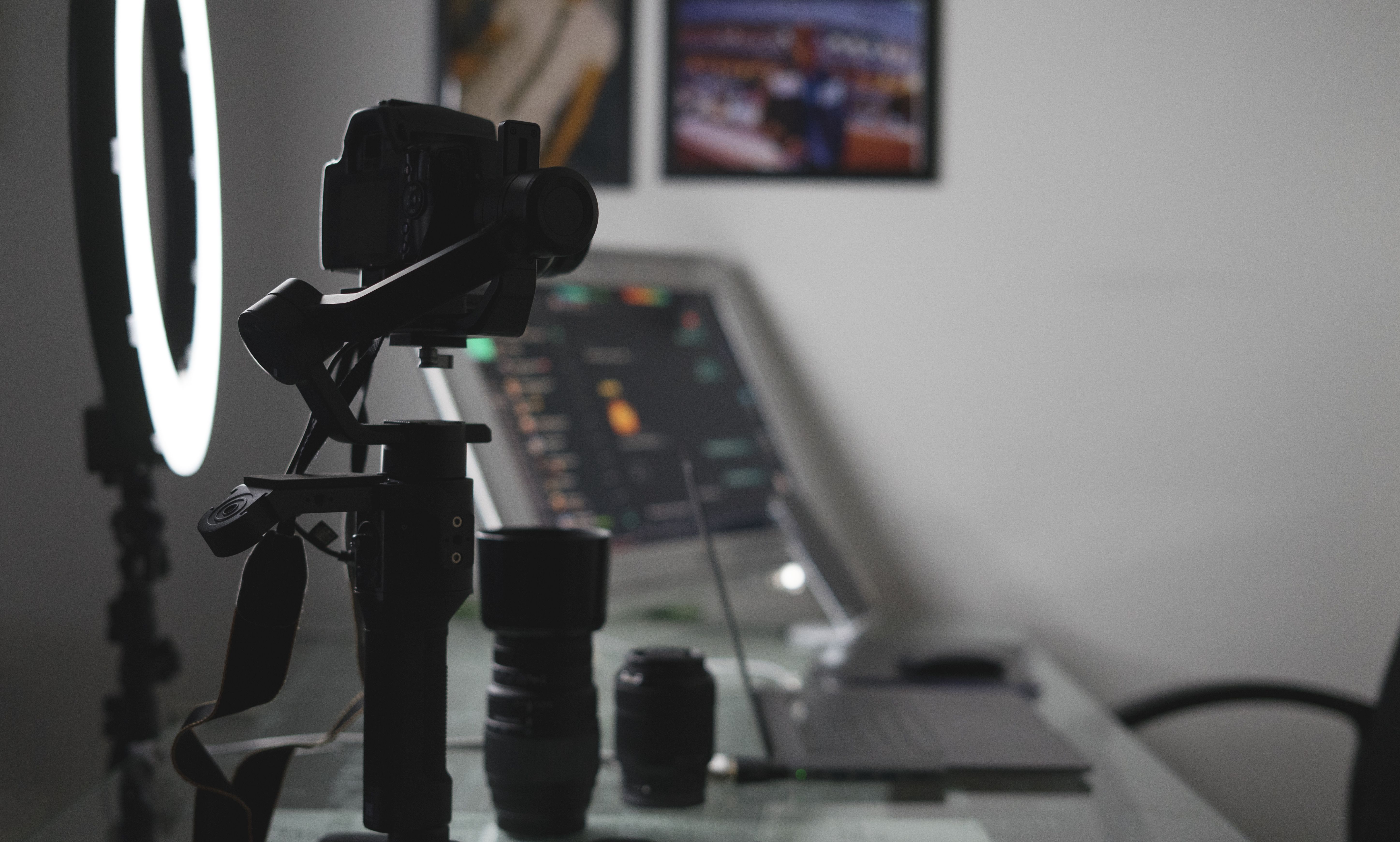 Digital equipment recording video blog Digital equipment recording video blog