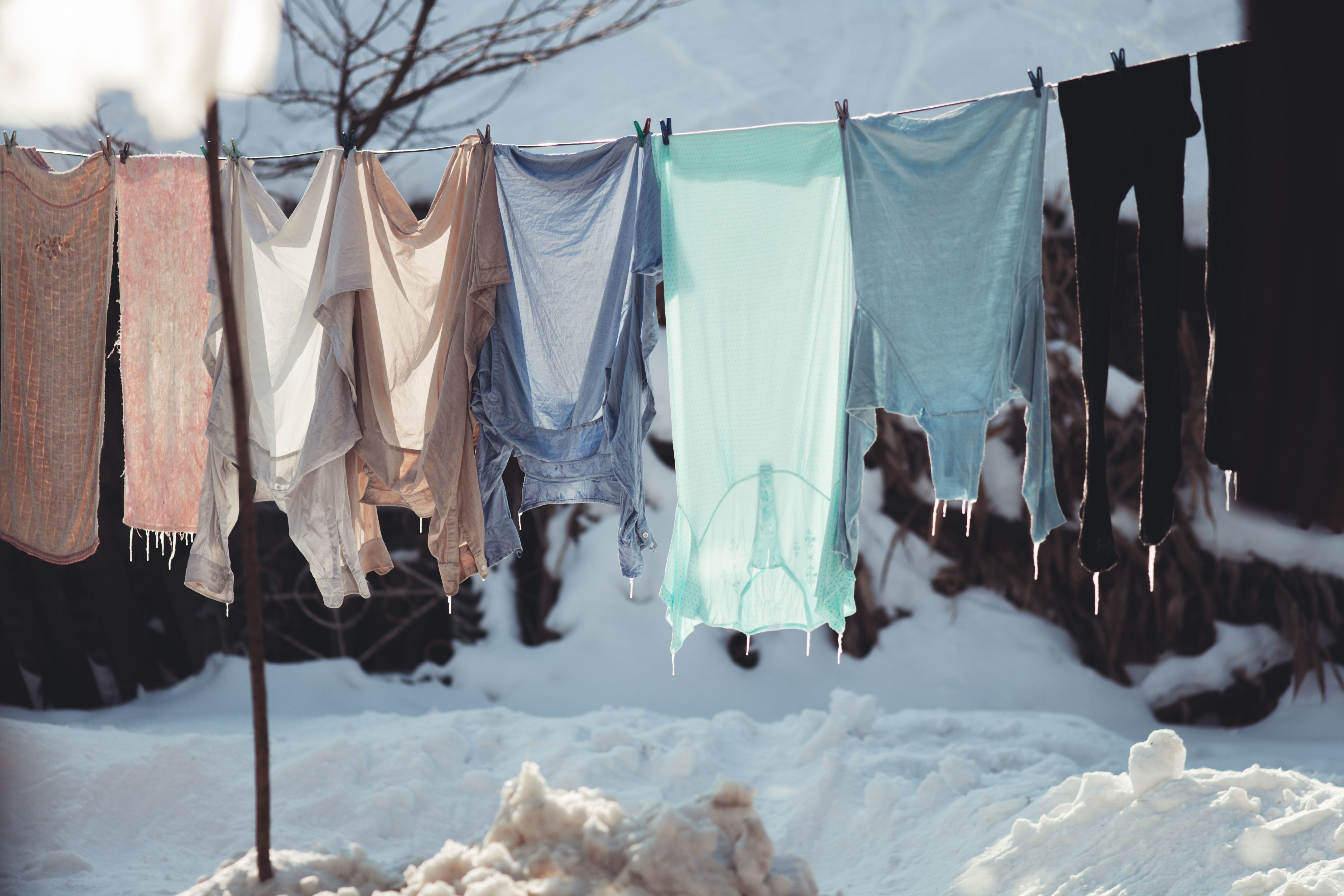 winter laundry